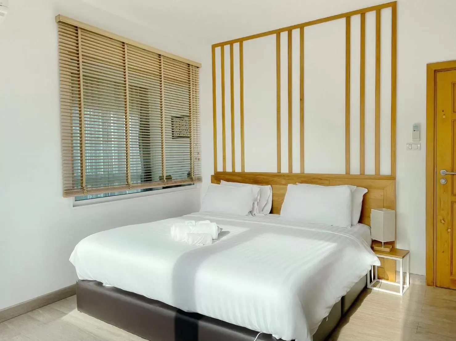 Bed in Hinoki Hotel - ONSEN Chiang Mai Bed in Hinoki Hotel - ONSEN Chiang Mai