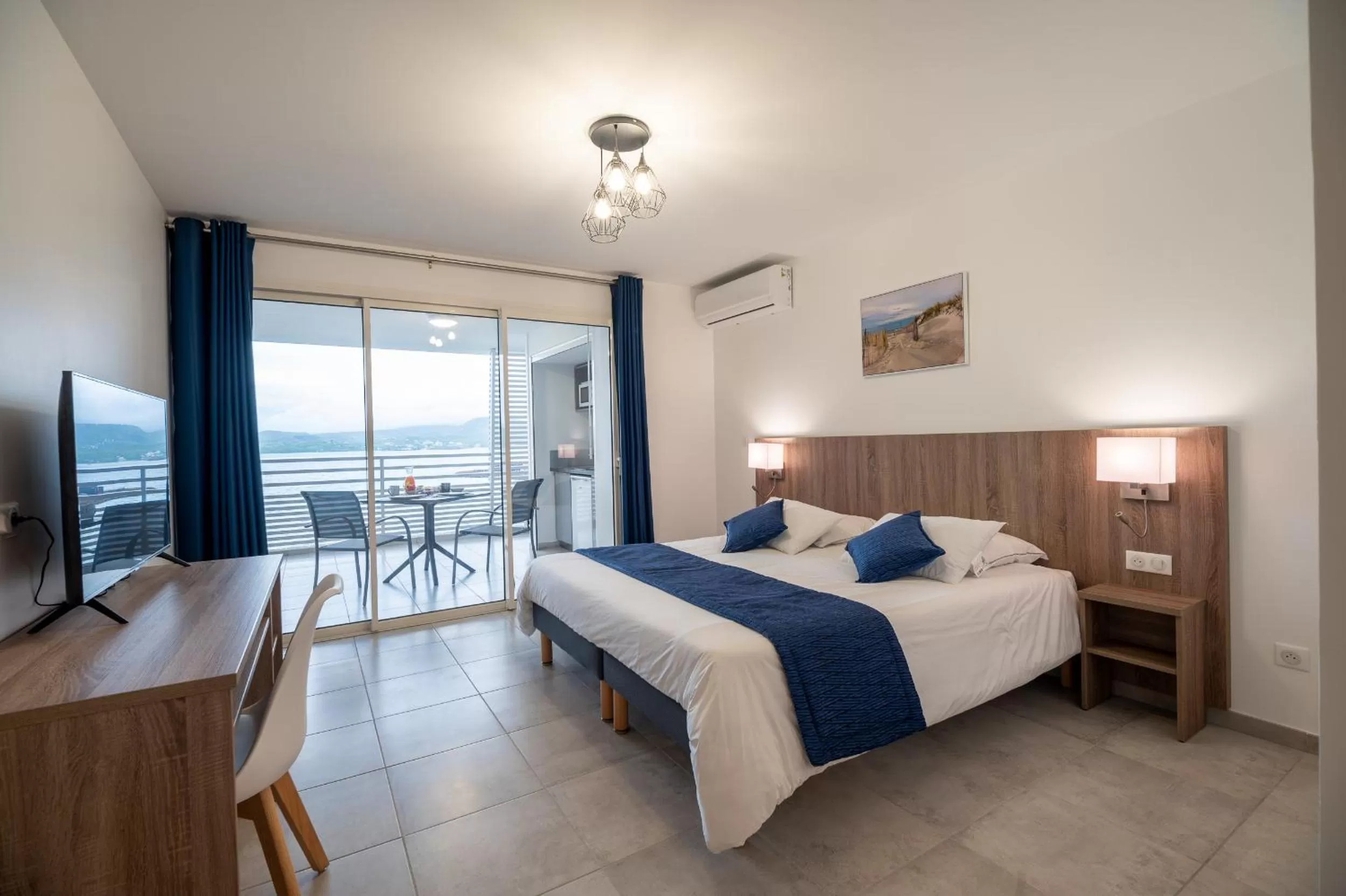 Bed in Résidence Hôtelière Poséidon Caraïbes