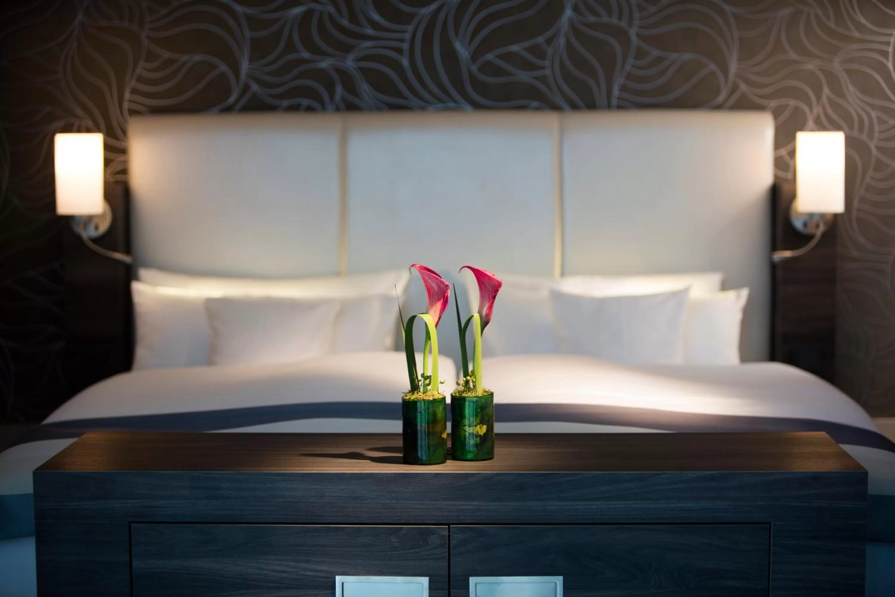 Bed in Vital Hotel Frankfurt