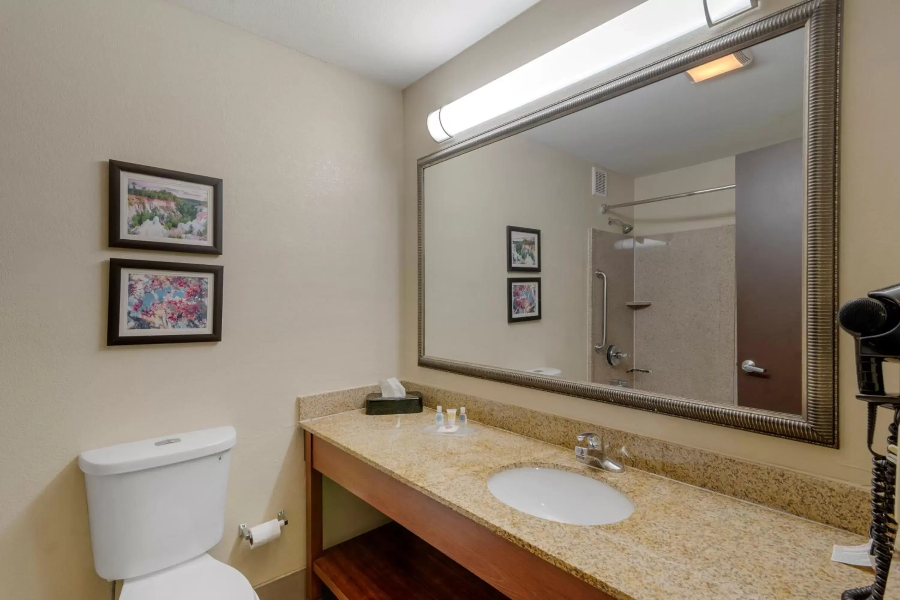 Bathroom in Comfort Suites Columbus State University Area Bathroom in Comfort Suites Columbus State University Area