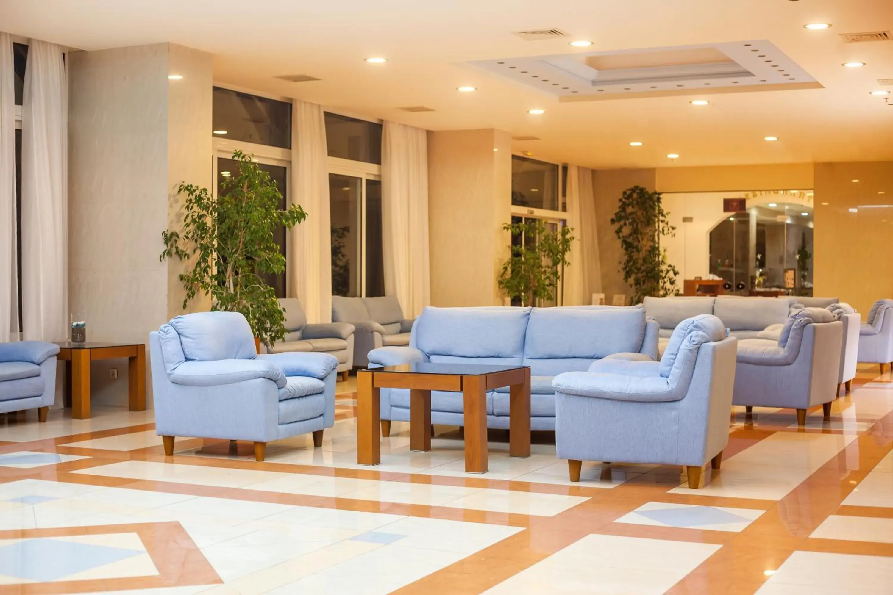 Living room, Lobby/Reception in Pegasos Deluxe Beach Hotel