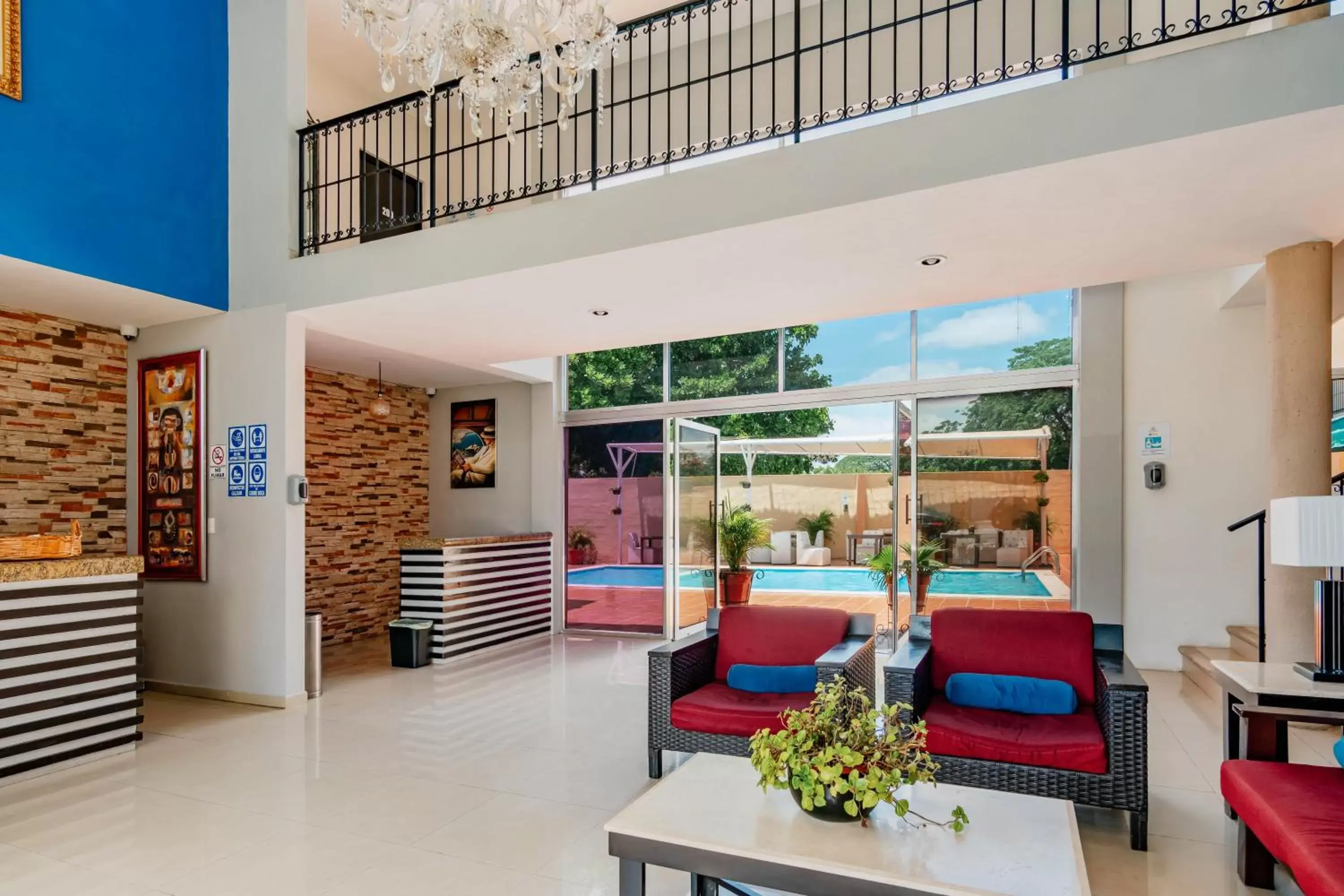 Lobby or reception in Hotel Siglo 21