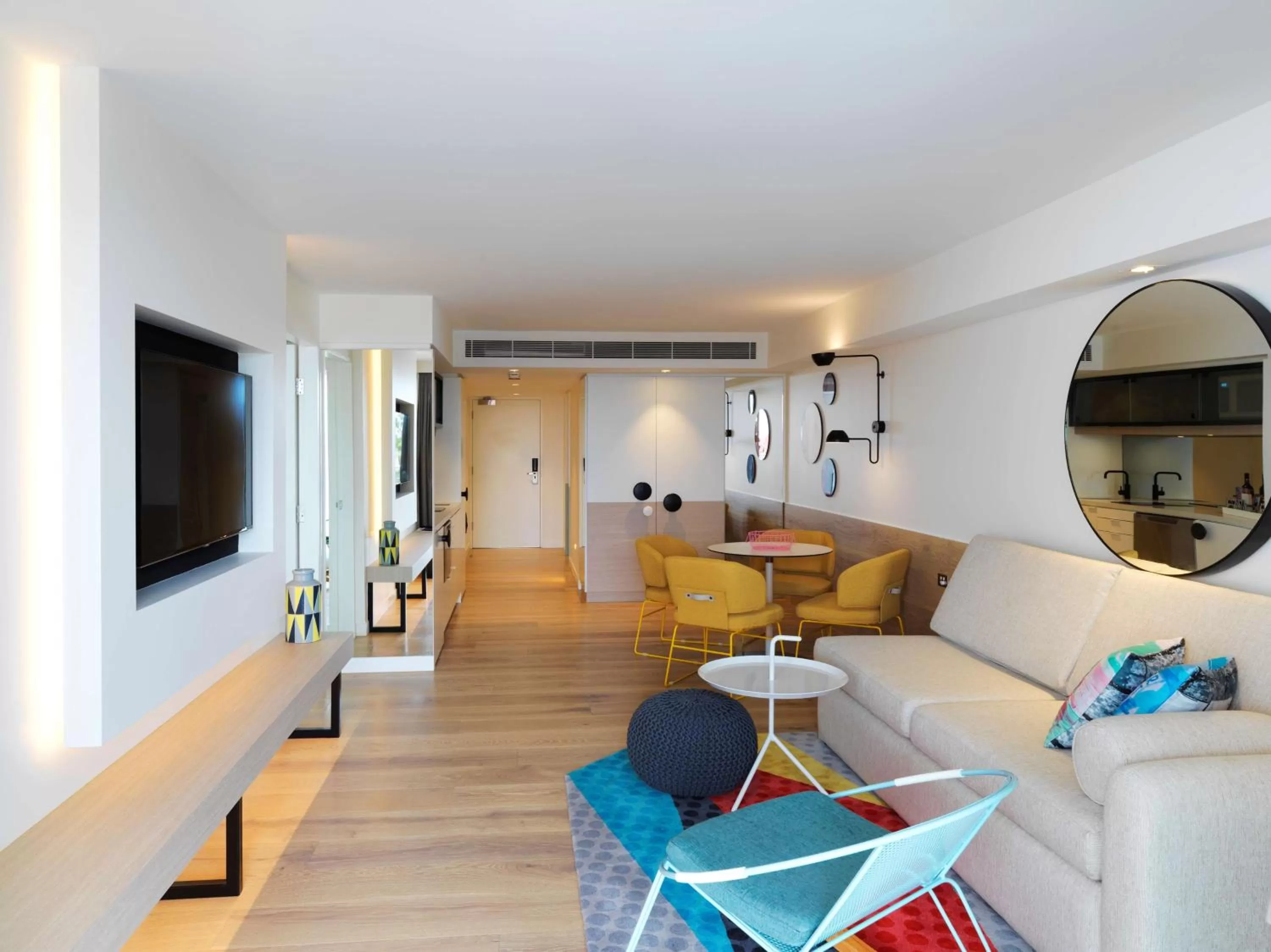 Seating area in QT Bondi