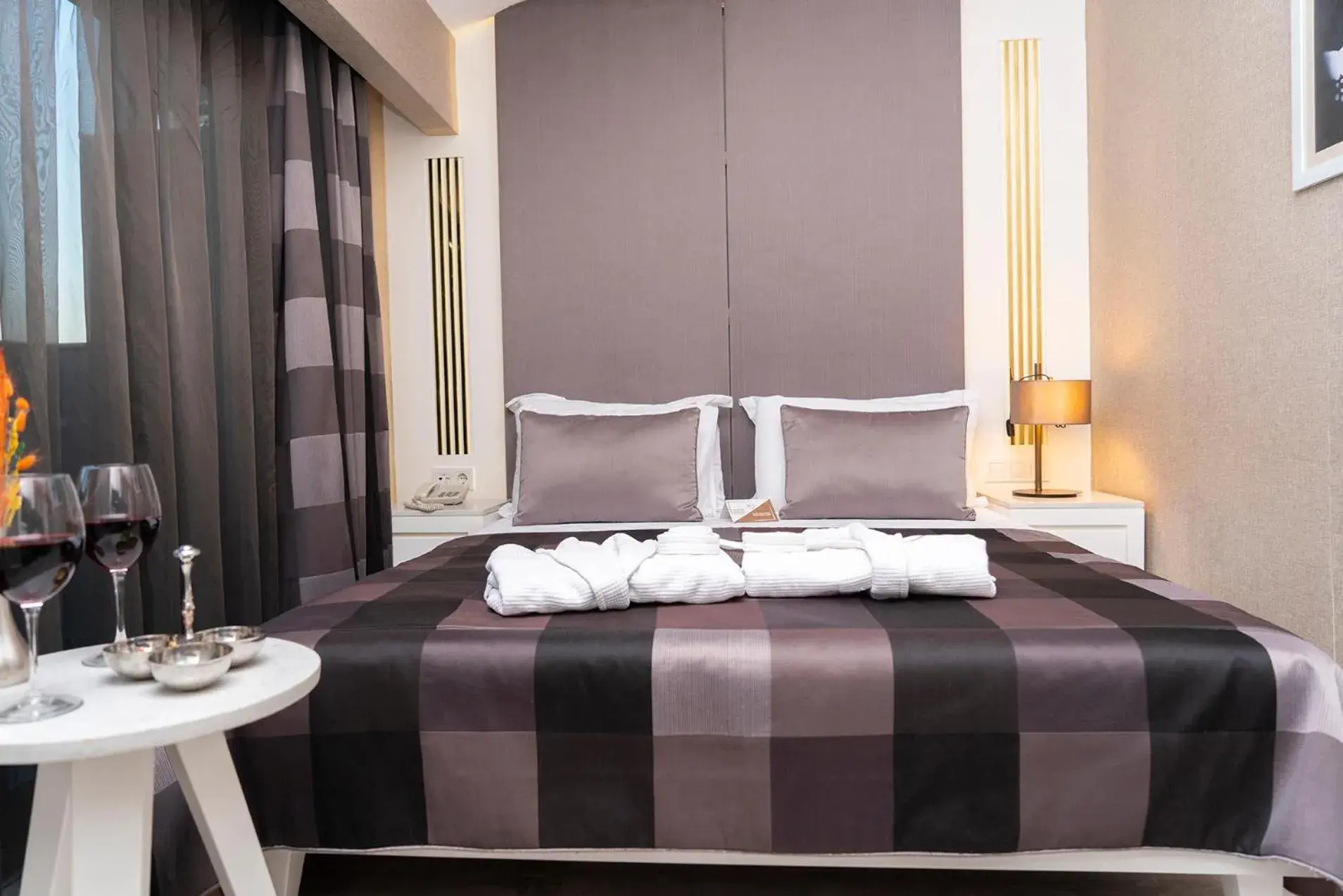 Bedroom, Bed in Sky Kamer Hotel Antalya