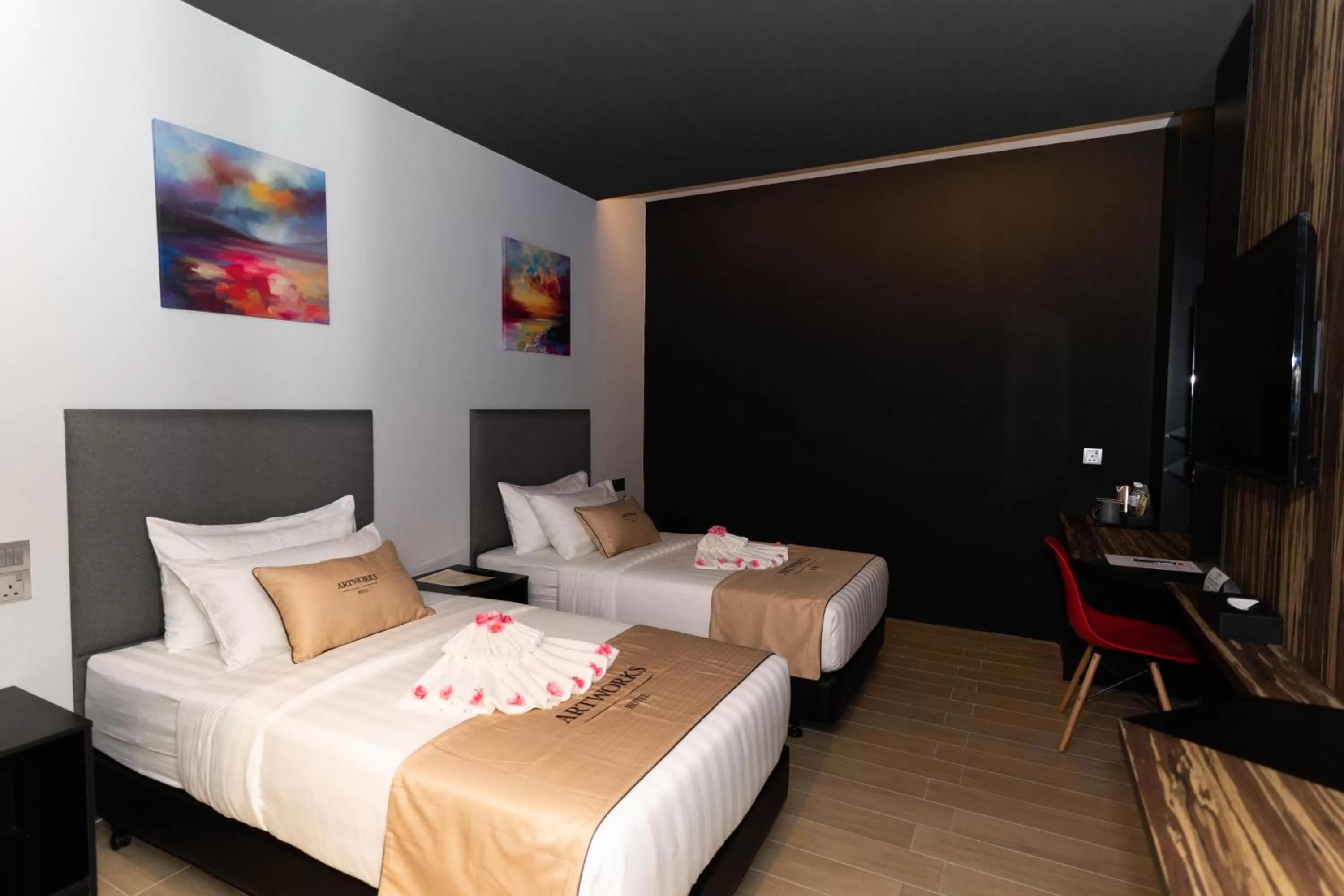 Bed in Artworks Hotel Ipoh