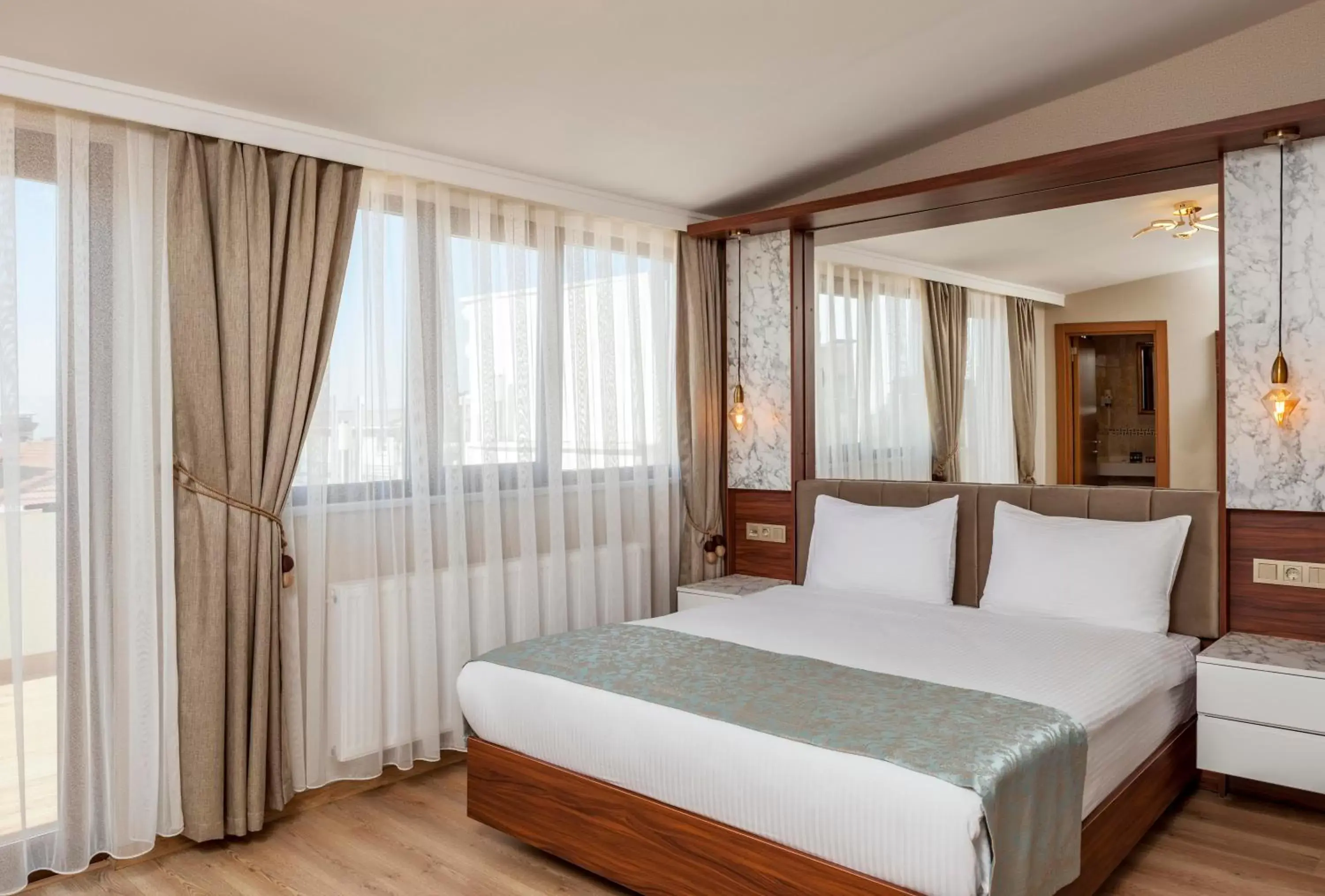 Bed in Kupeli Hotel