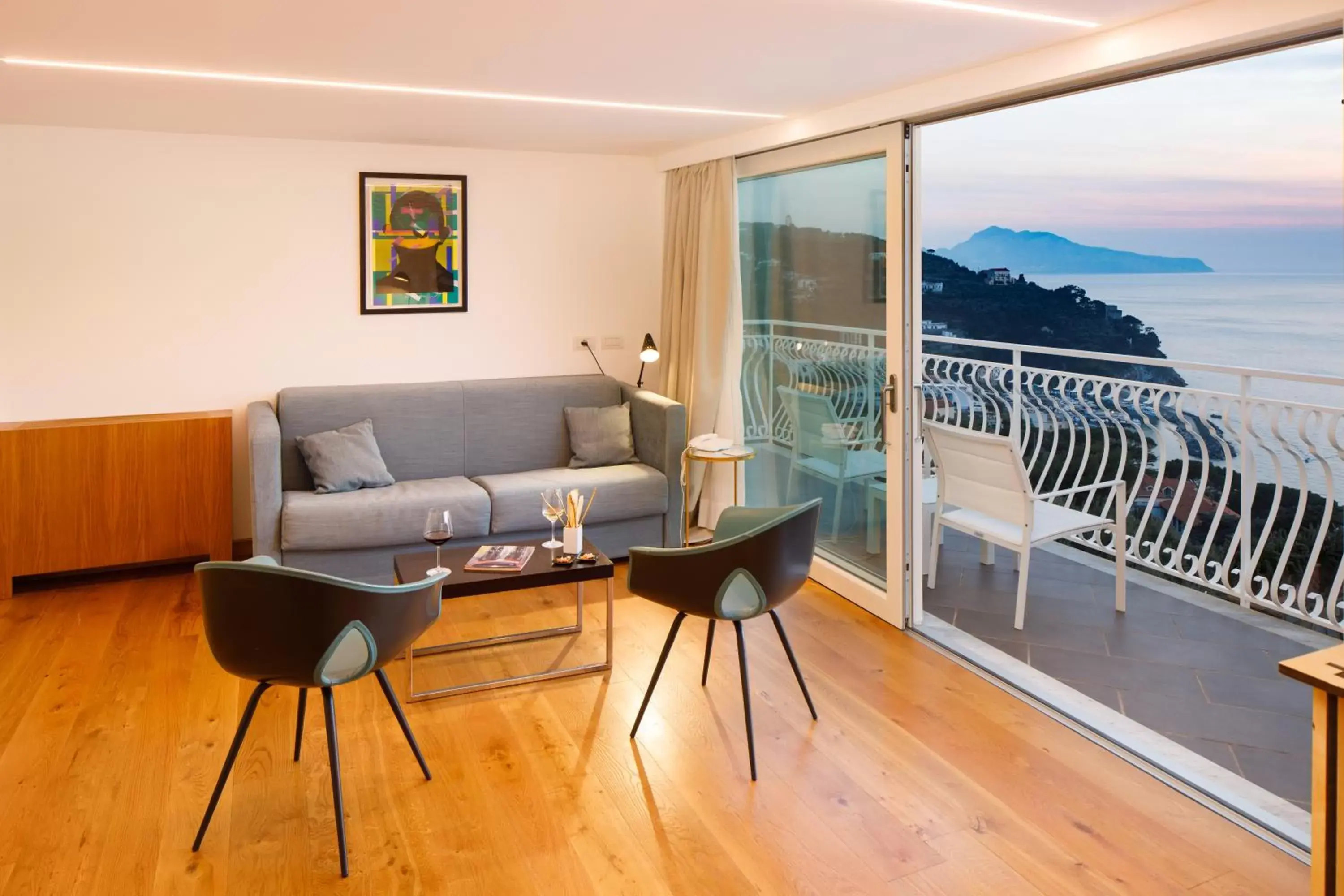 Balcony/Terrace, Seating Area in Villa Fiorella Art Hotel