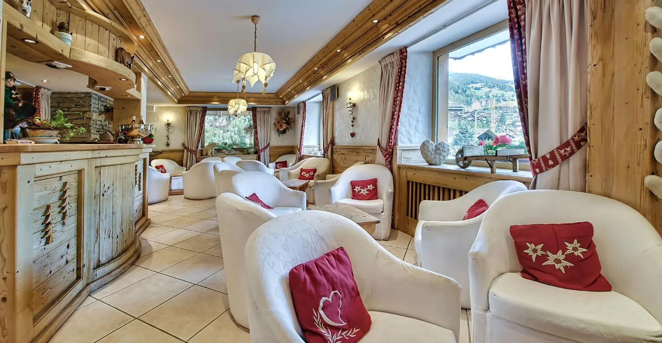 Lounge or bar in Hotel les Sapins