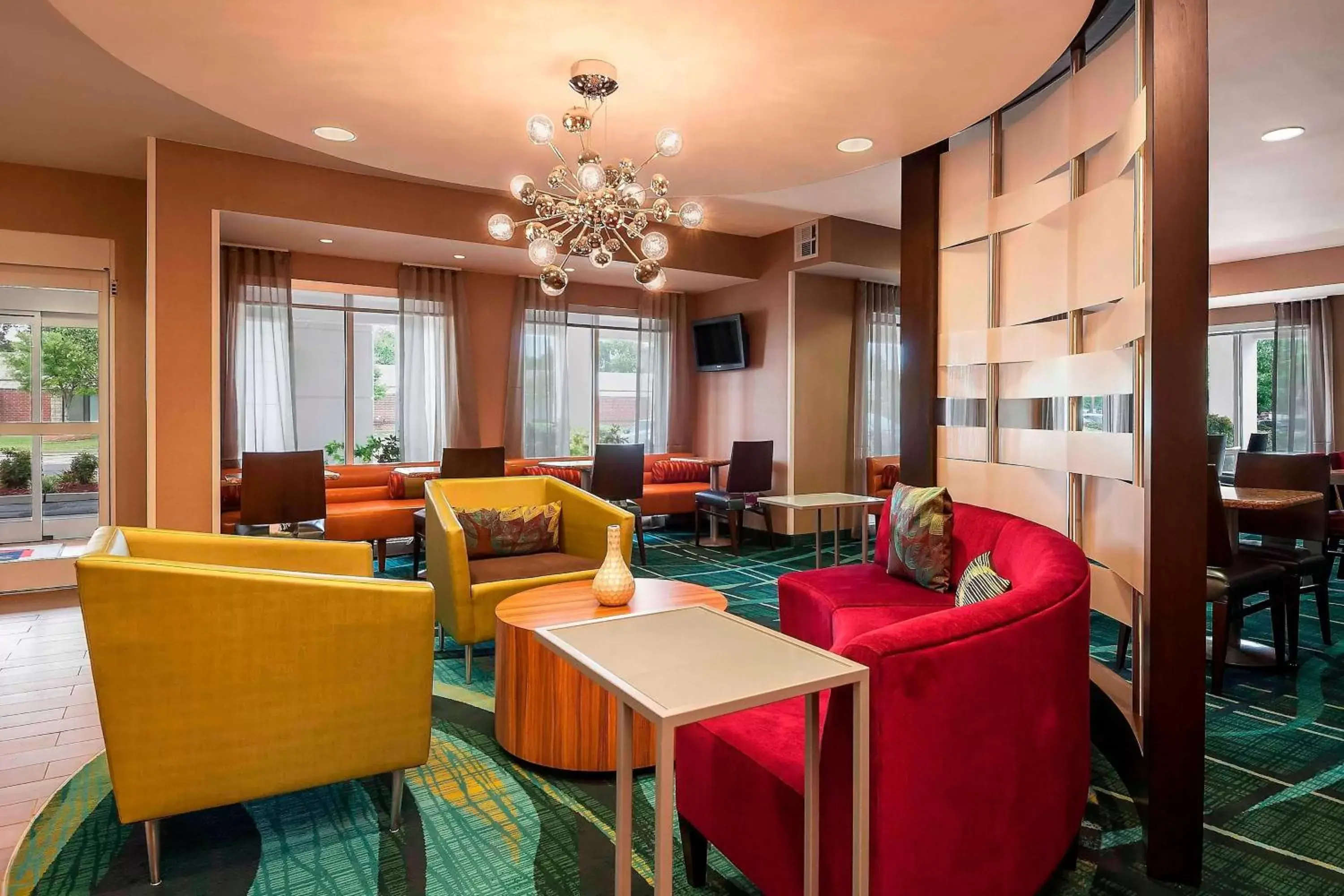 Lobby or reception, Lounge/Bar in SpringHill Suites by Marriott Baton Rouge South