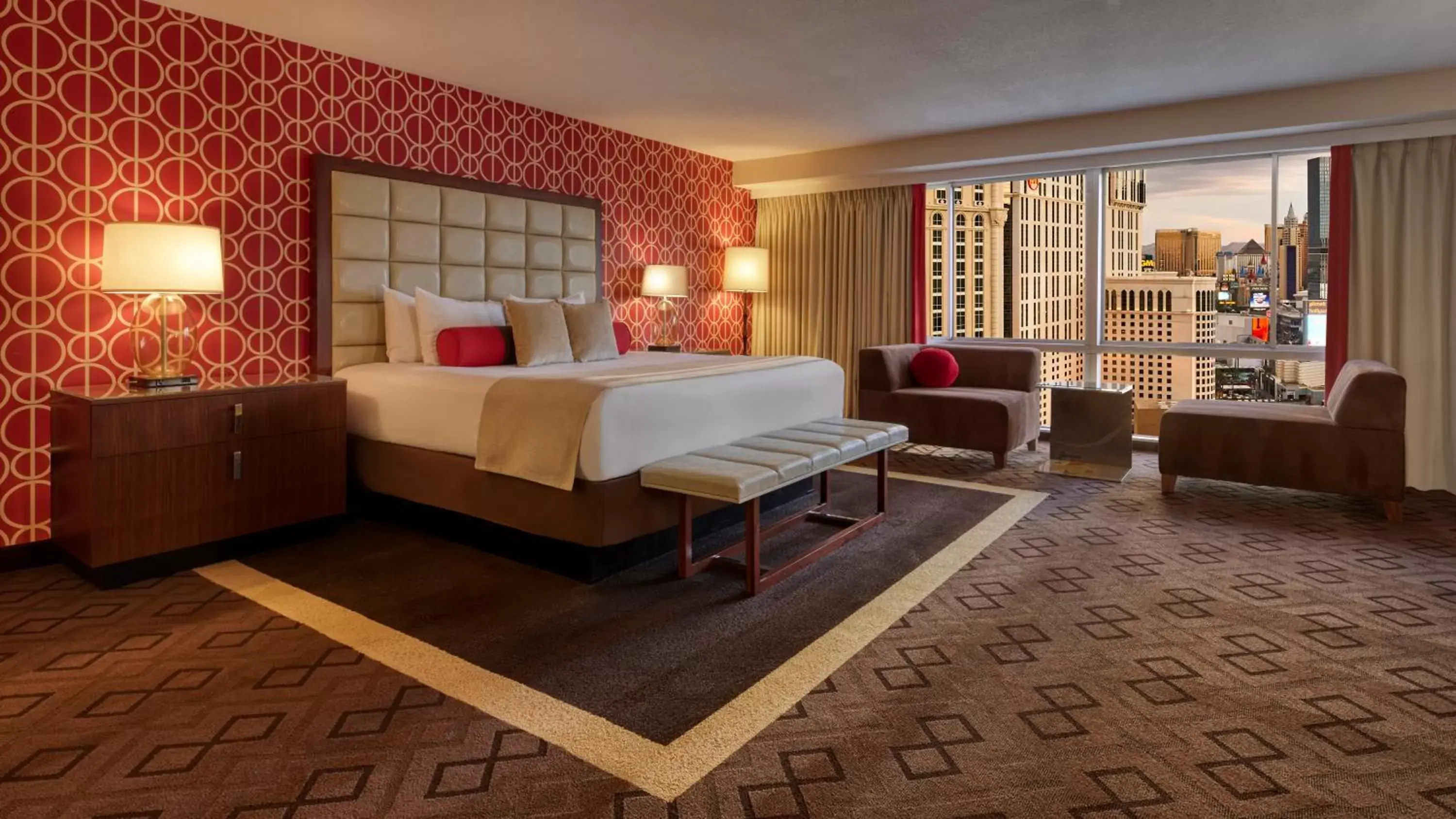 Bedroom, Bed in Horseshoe Las Vegas Bedroom, Bed in Horseshoe Las Vegas