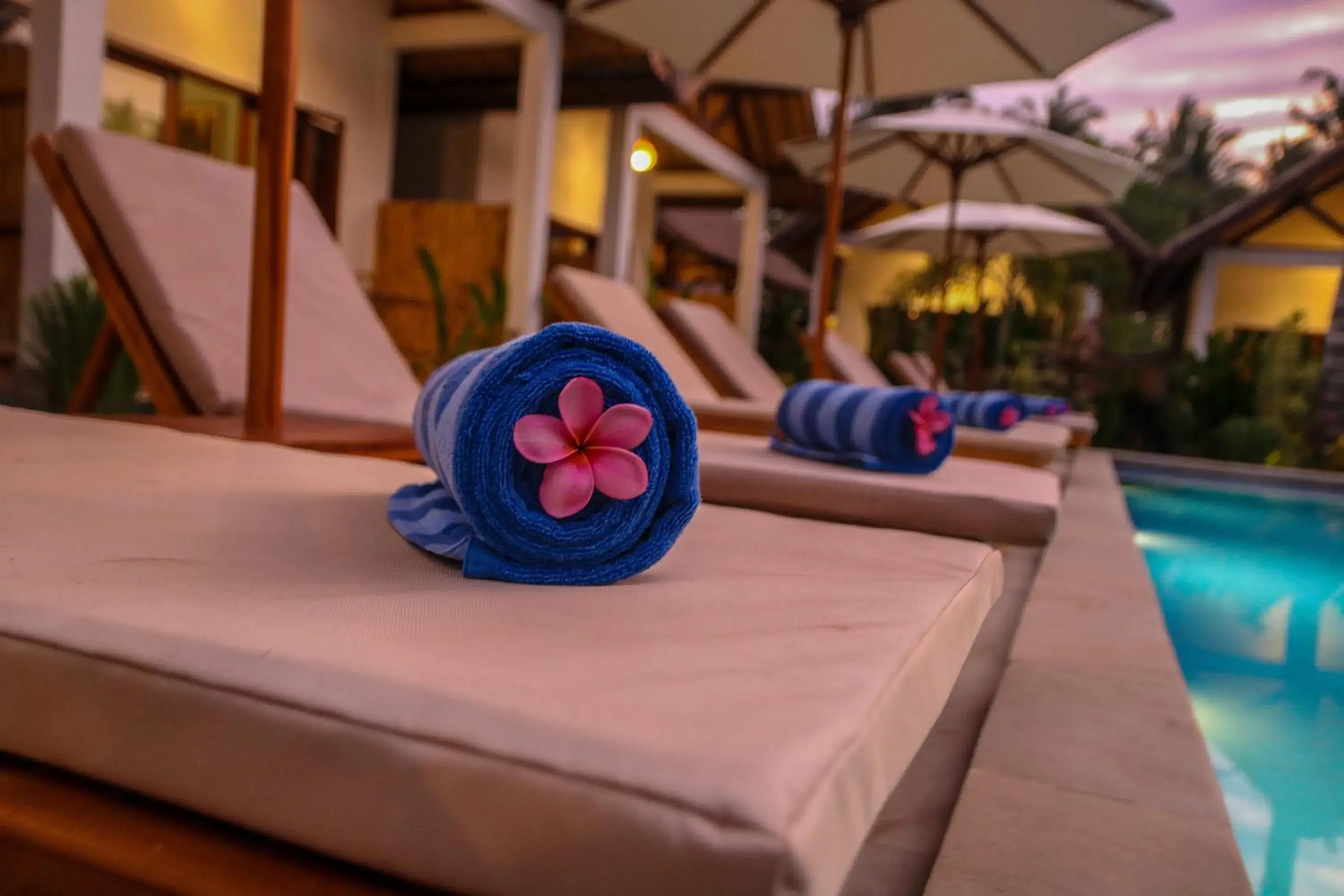 Pool view in Cozy Cottages Lombok