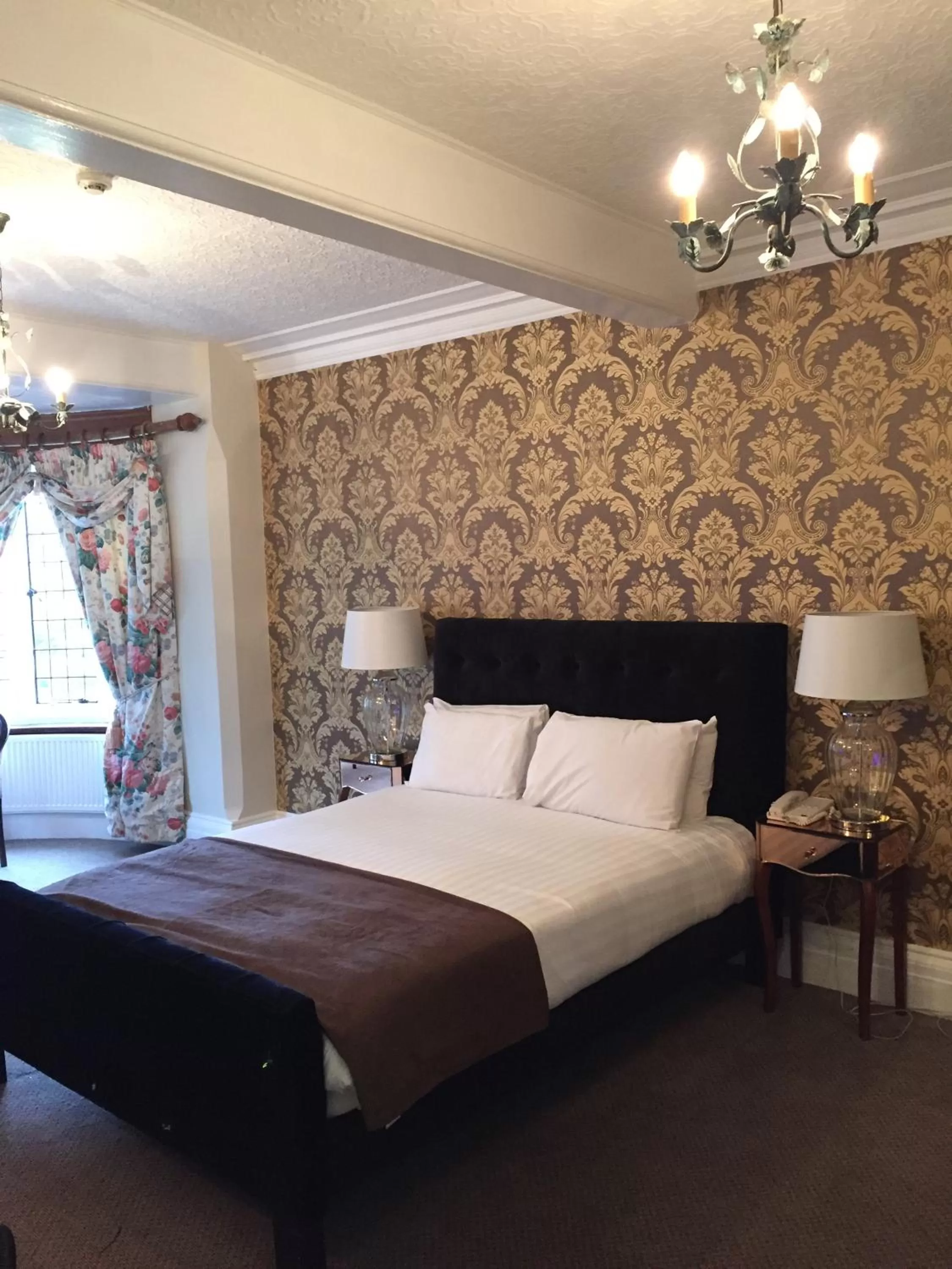 Bed in Risley Hall Hotel