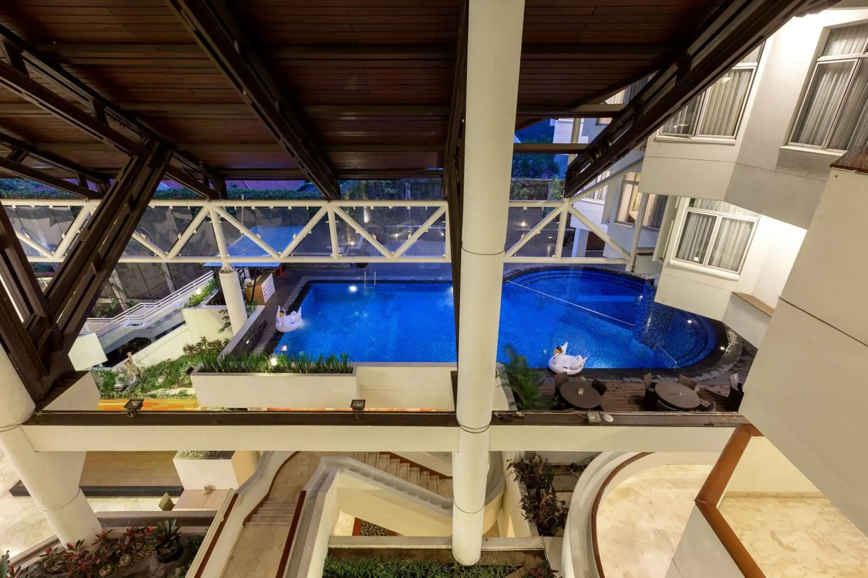 Swimming pool, Pool View in Hotel Santika Bandung