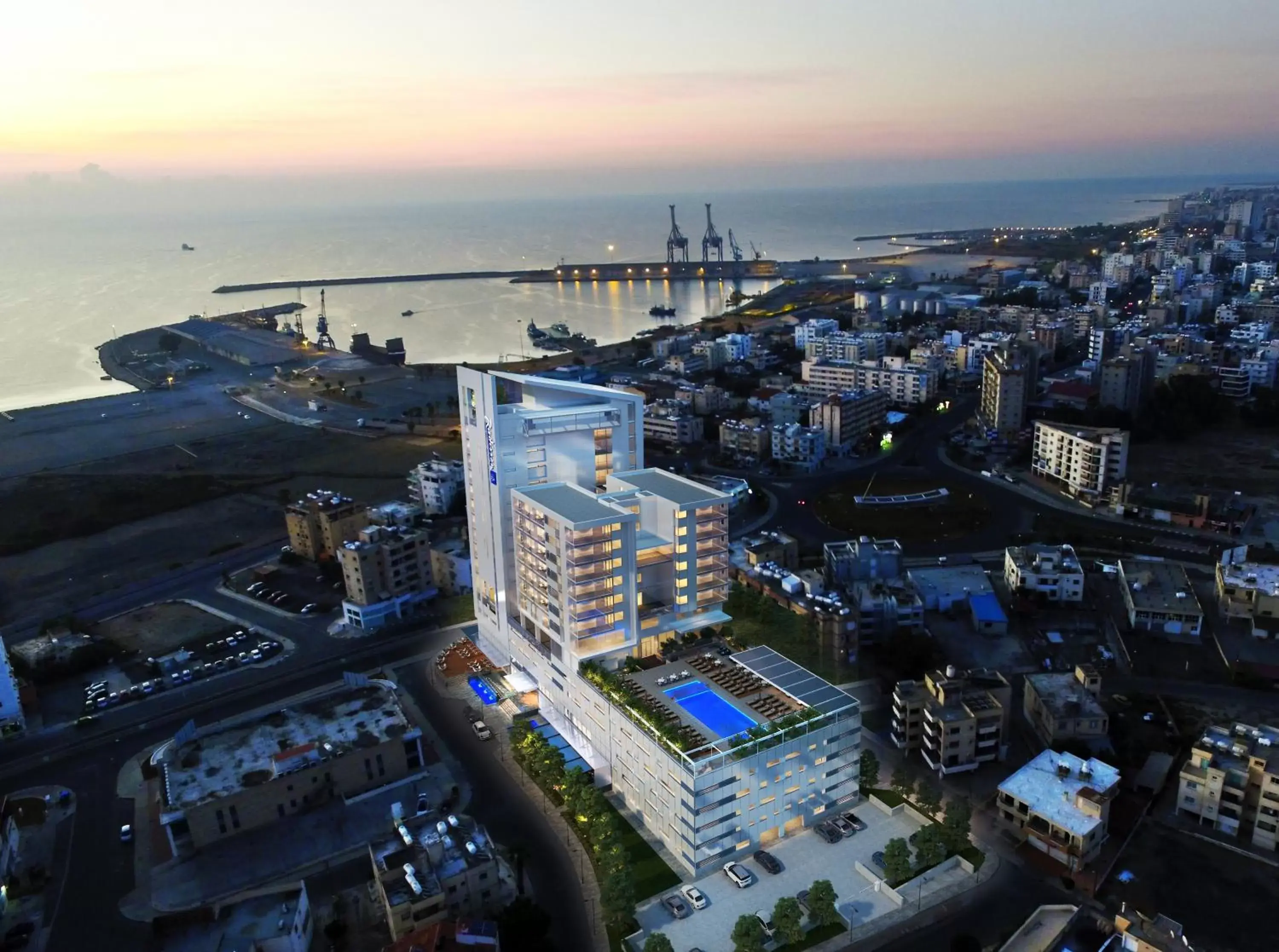 Bird's eye view, Bird's-eye View in Radisson Blu Hotel, Larnaca