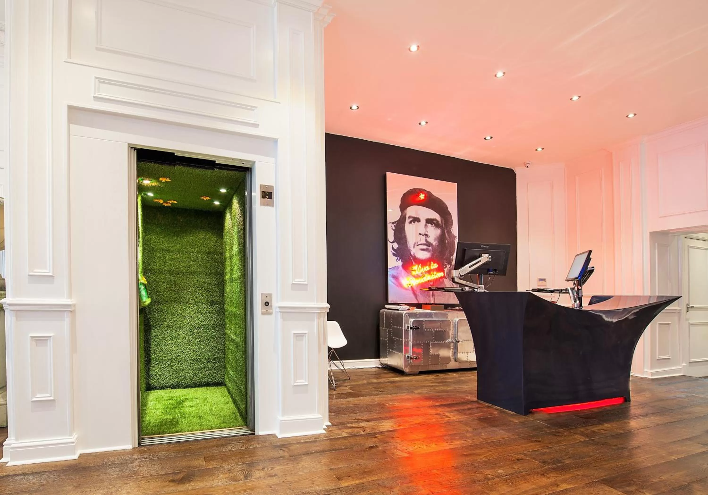 Lobby or reception in The Exhibitionist Hotel