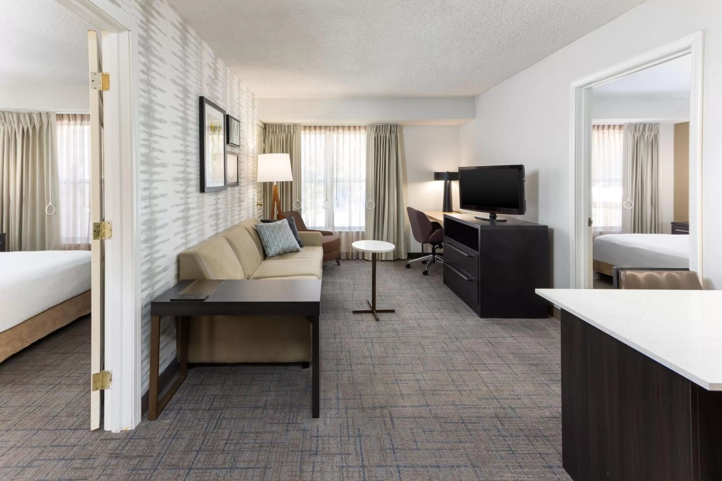 Living room, Bed in Residence Inn by Marriott North Little Rock
