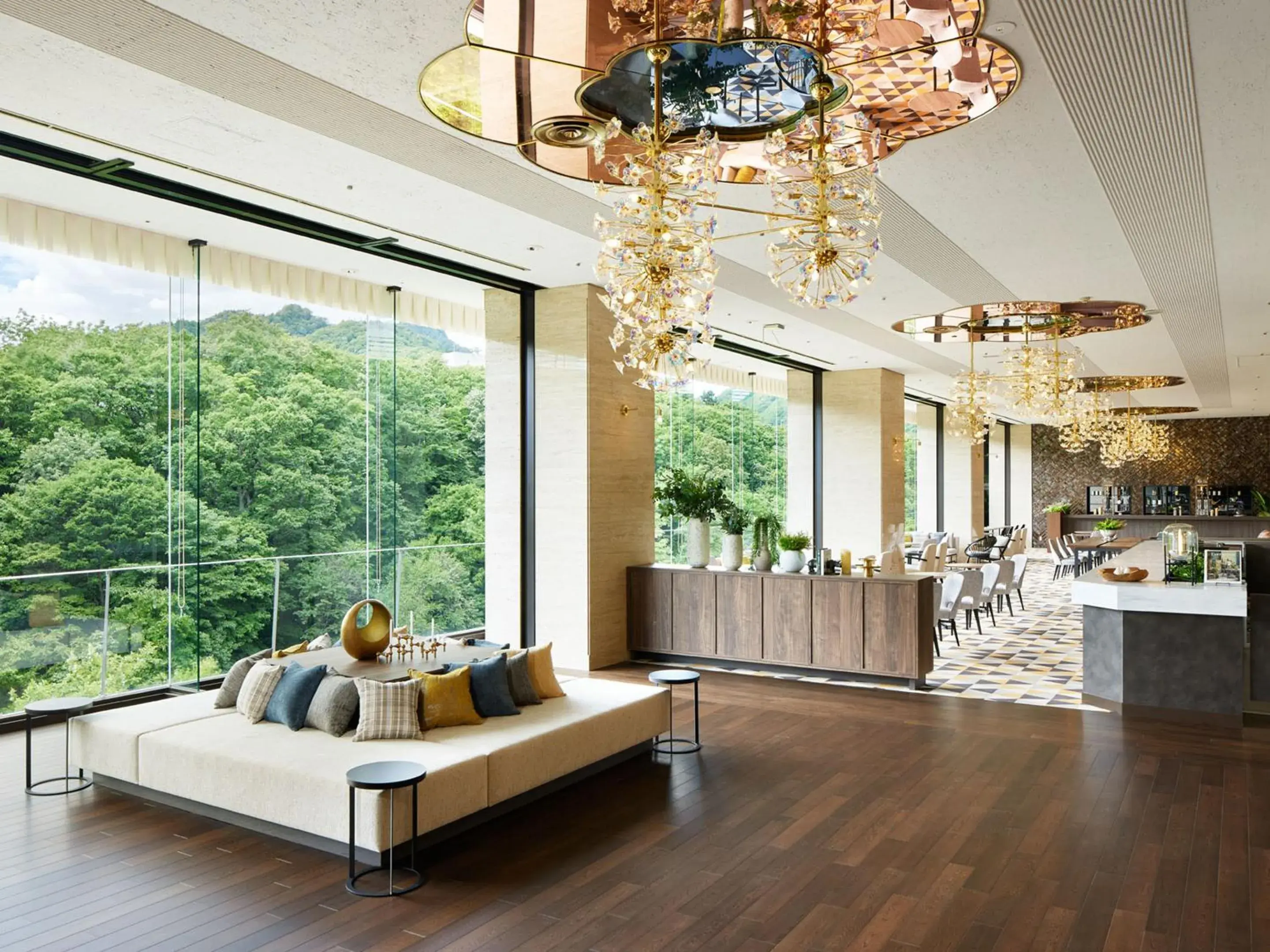 Lobby or reception in Jozankei View Hotel