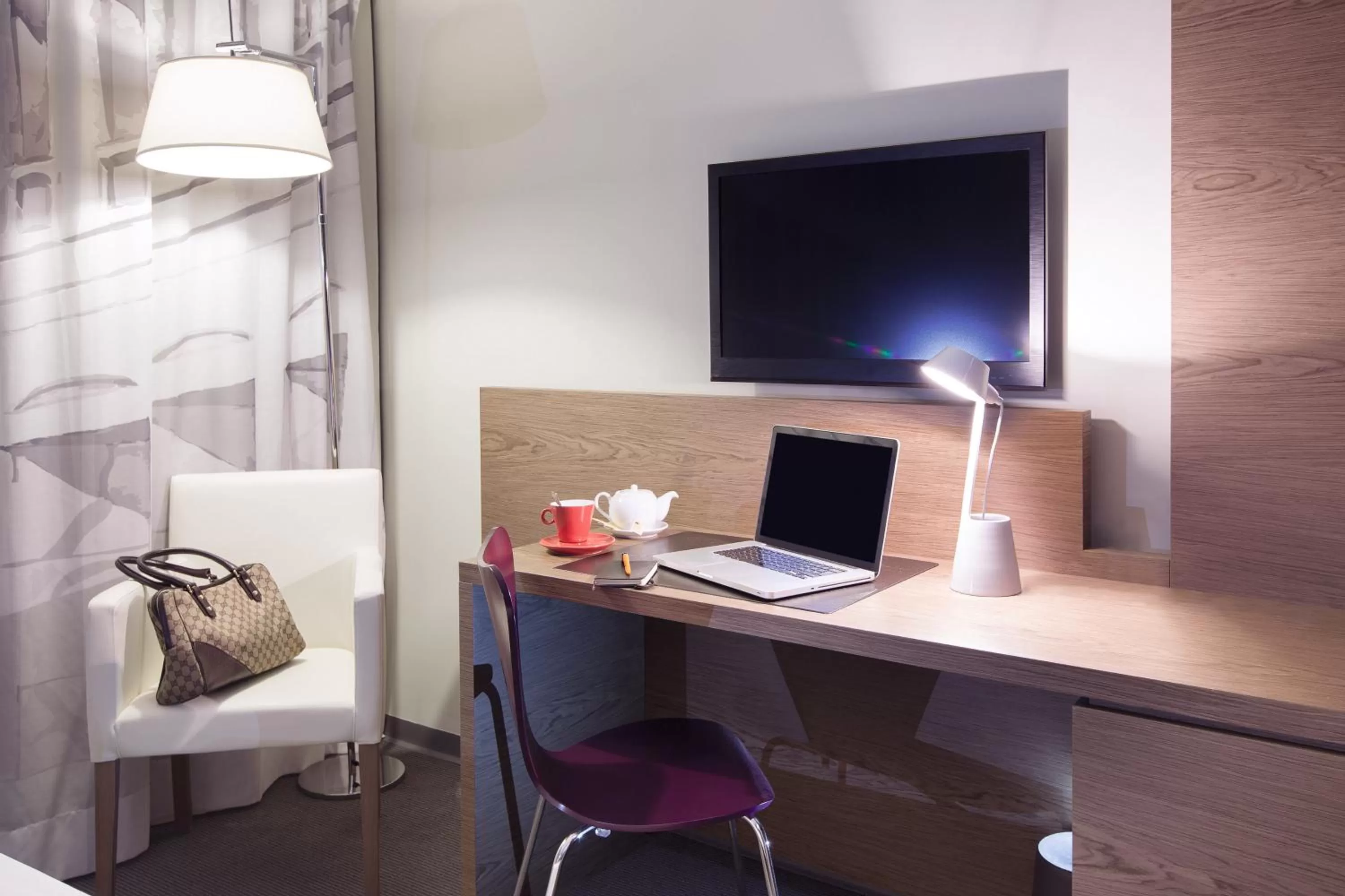 Decorative detail, Bed in Ibis Styles Roma Eur