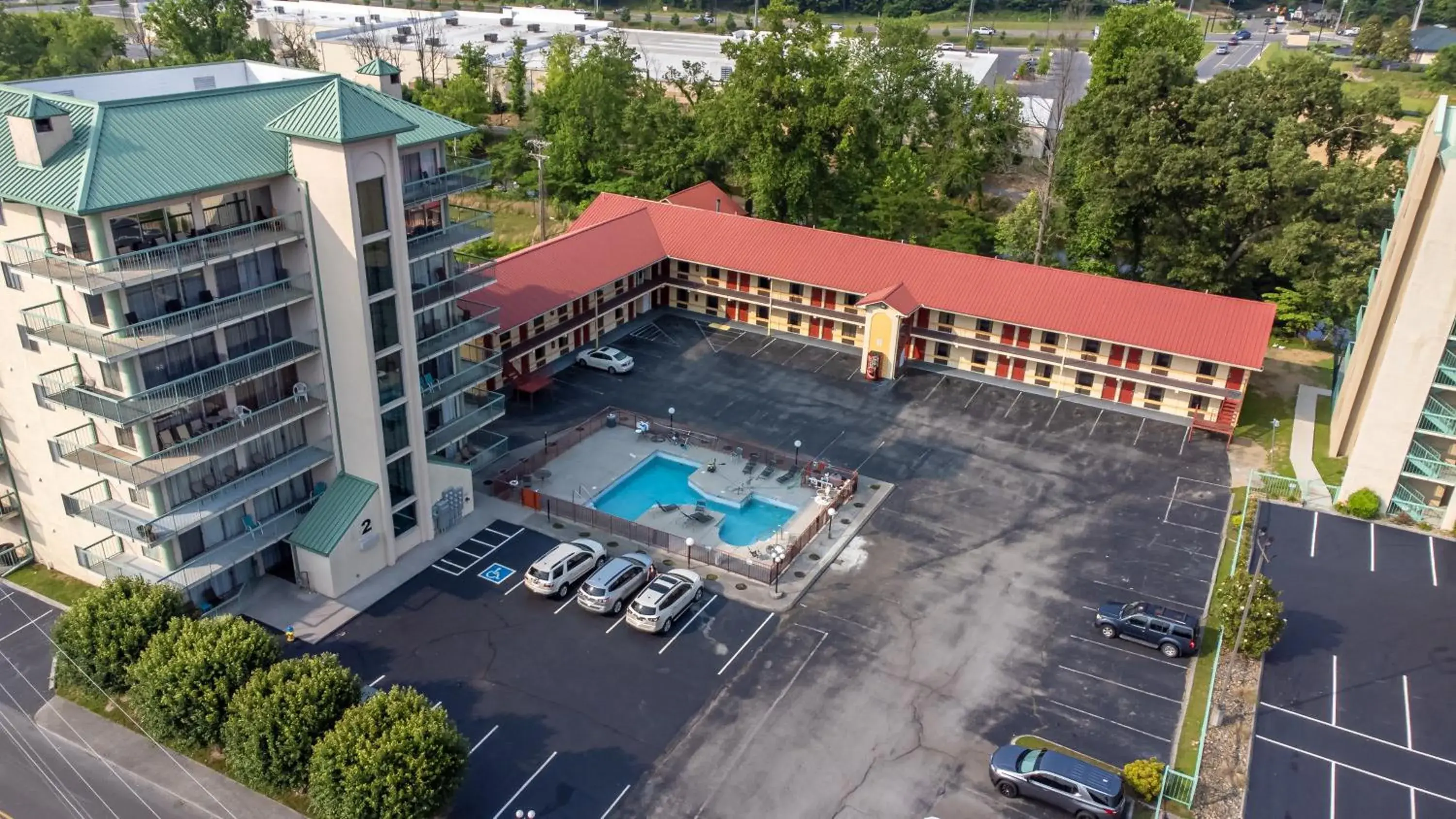 Property building, Bird's-eye View in River Place Inn