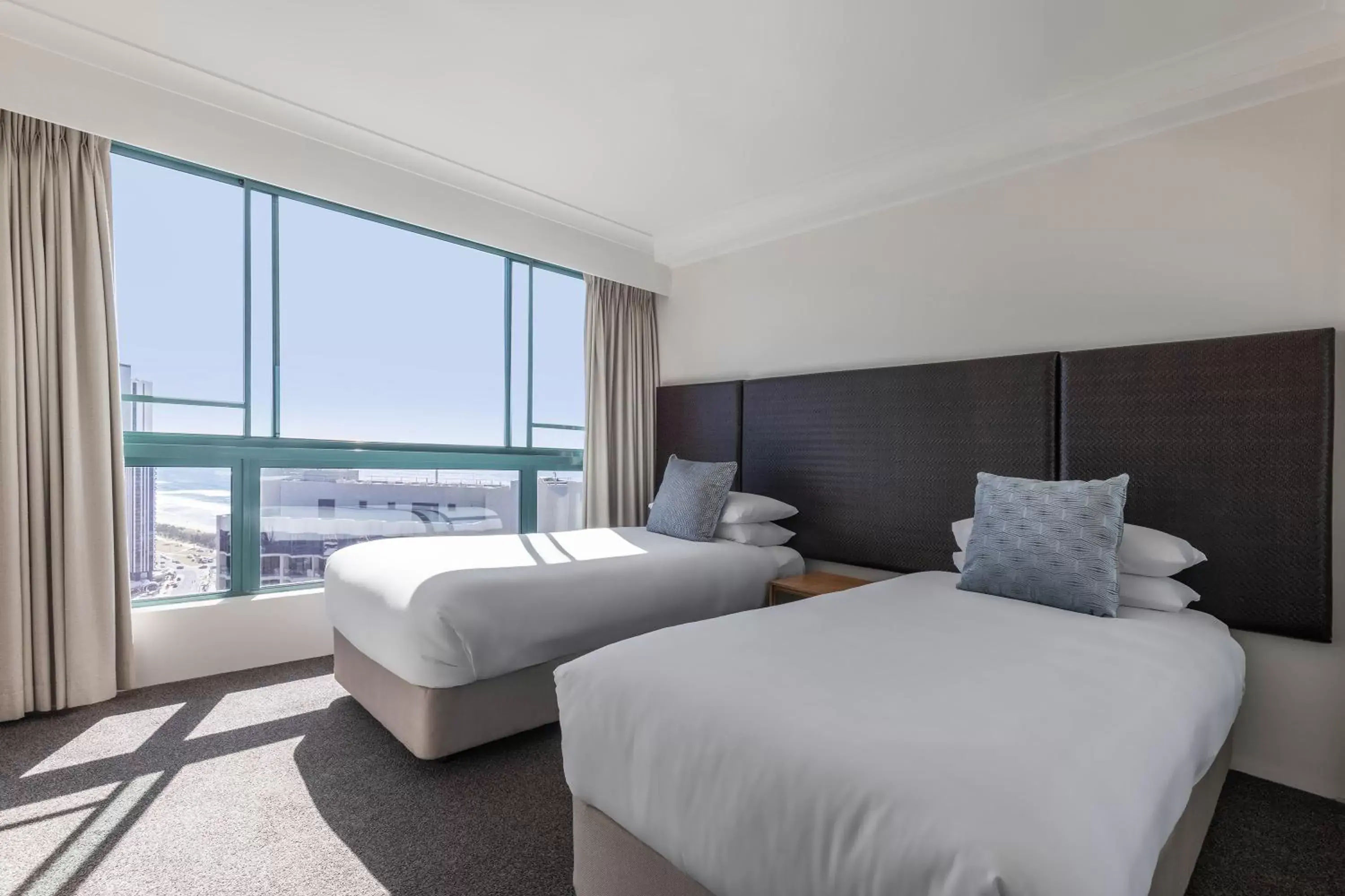 Bedroom, Bed in Mantra Crown Towers