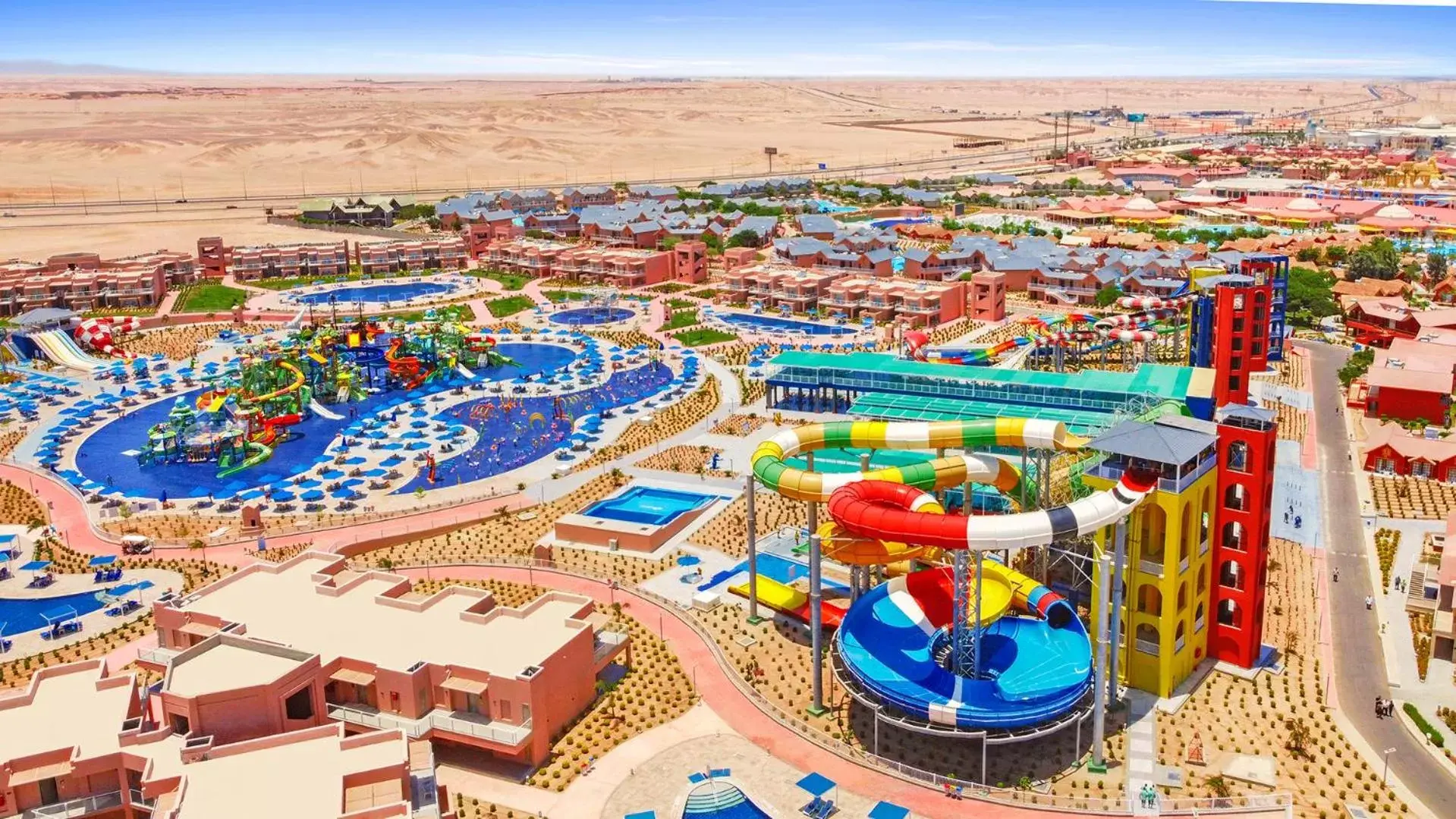 Bird's eye view in Pickalbatros Jungle Aqua Park - Neverland Hurghada