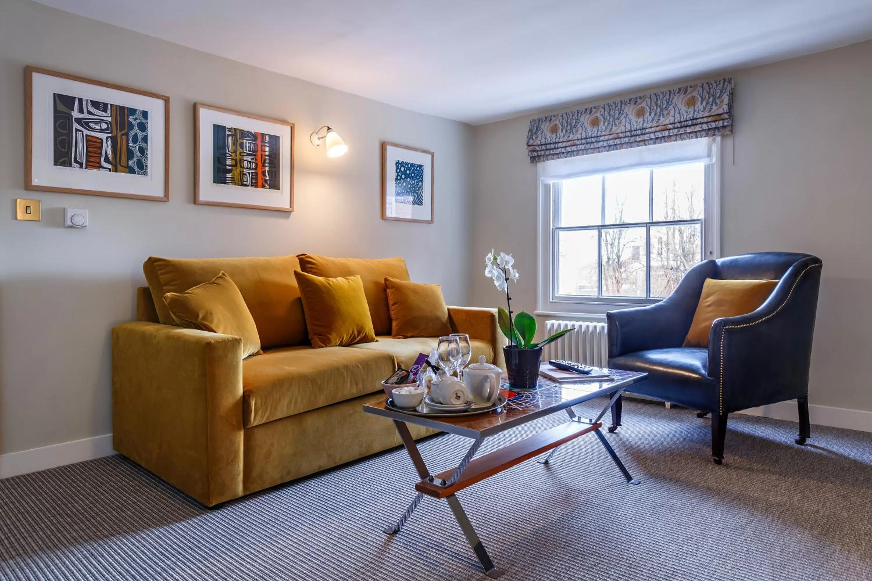 Living room in The Assembly House in central Norwich