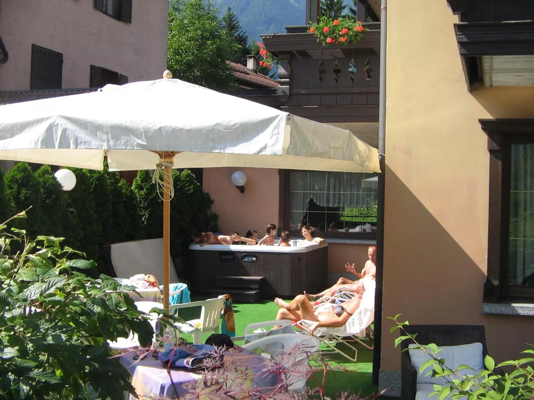 Patio in Hotel Binelli