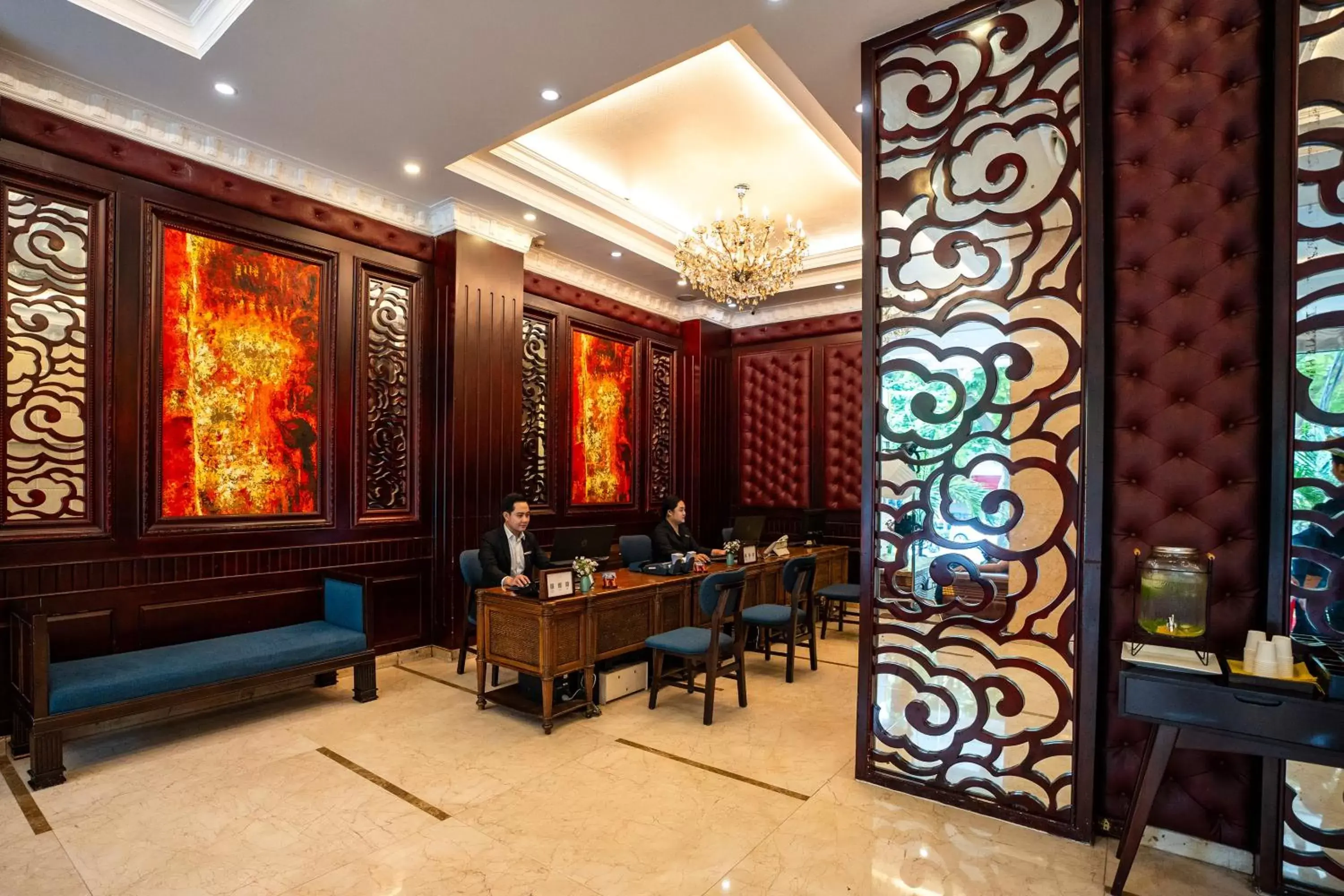 Lobby or reception, Restaurant/Places to Eat in Alagon City Hotel & Spa