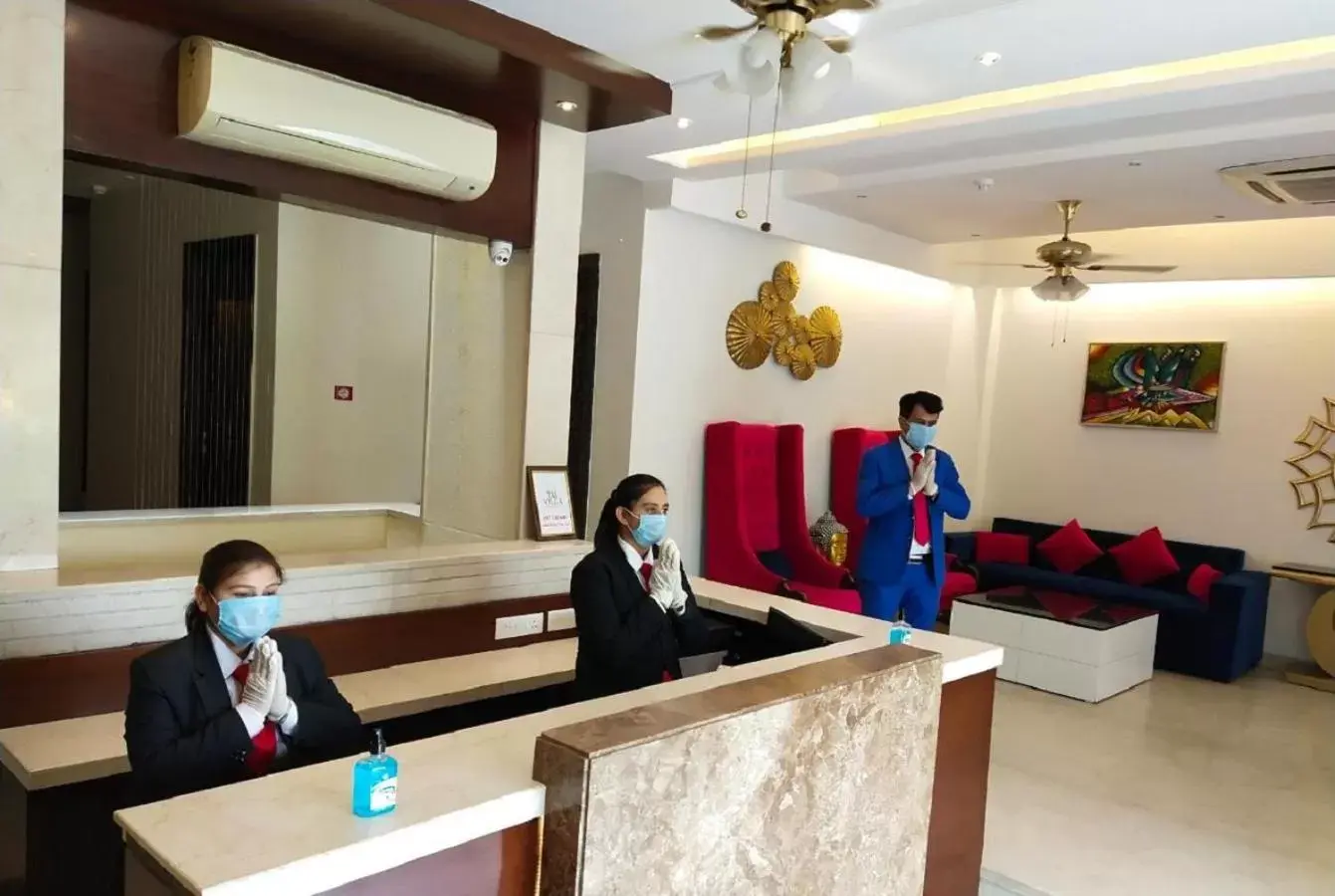 Lobby or reception, Lobby/Reception in Hotel Taj Villa- Agra