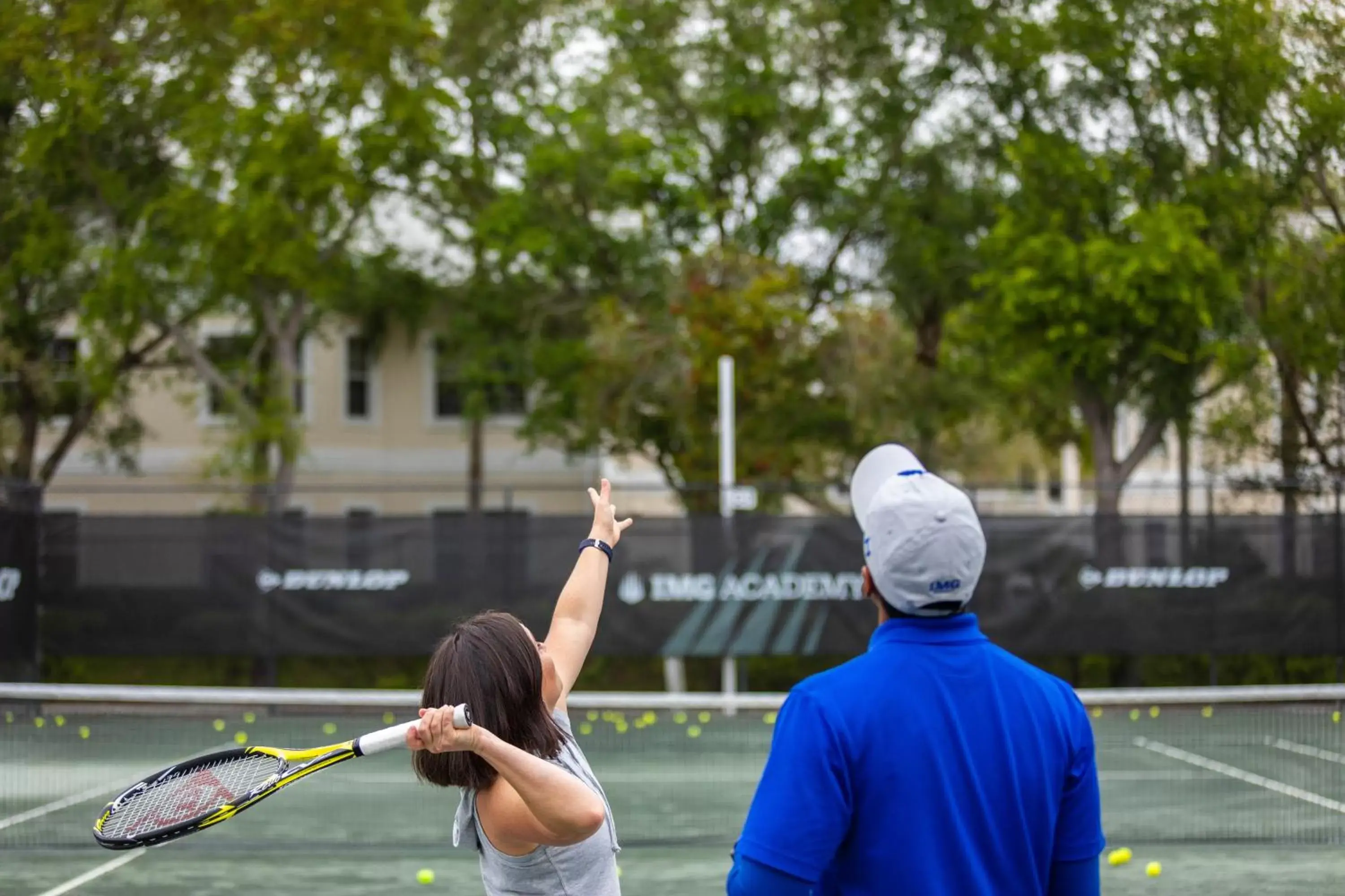 Tennis court in Legacy Hotel at IMG Academy