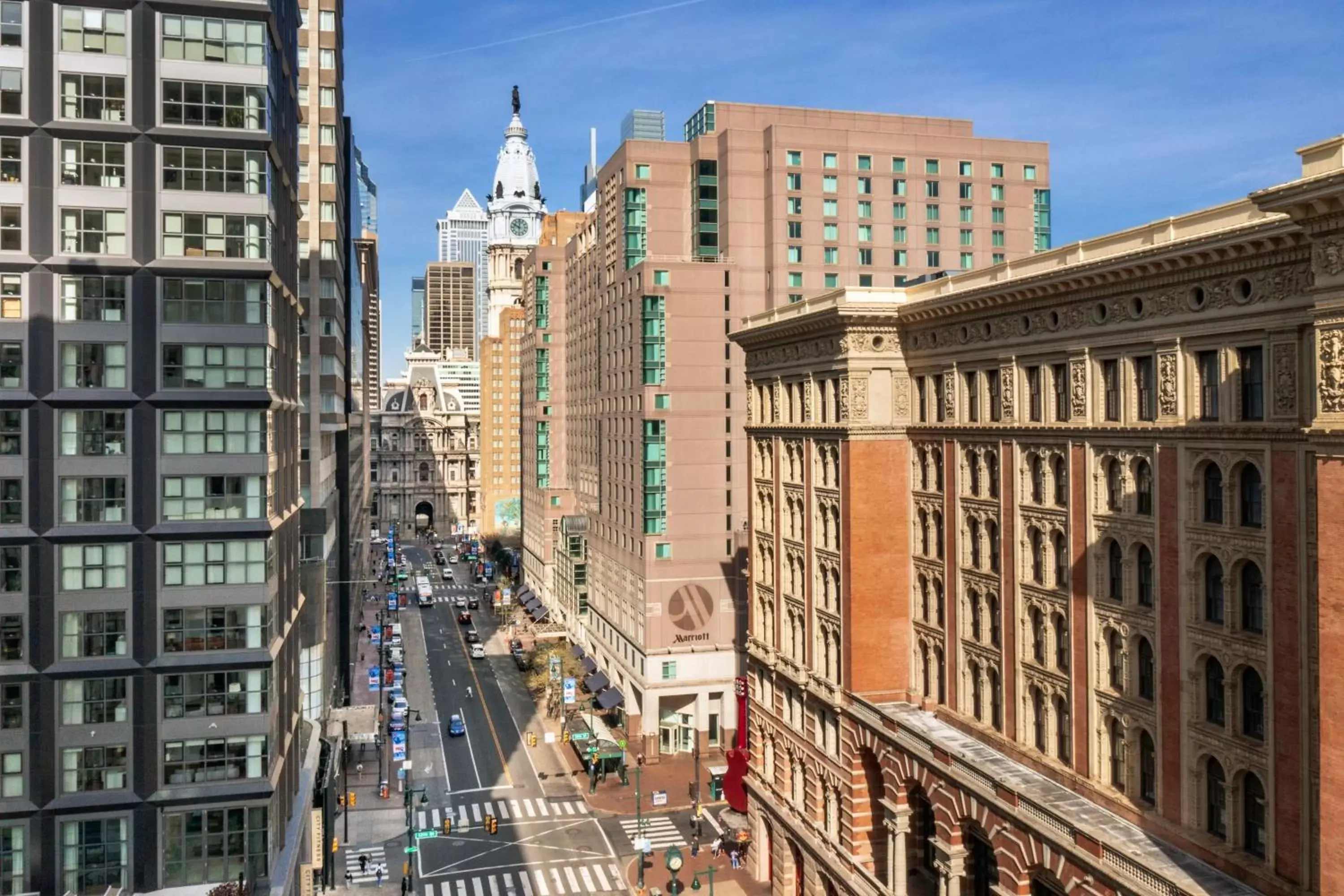 Property building in Philadelphia Marriott Downtown