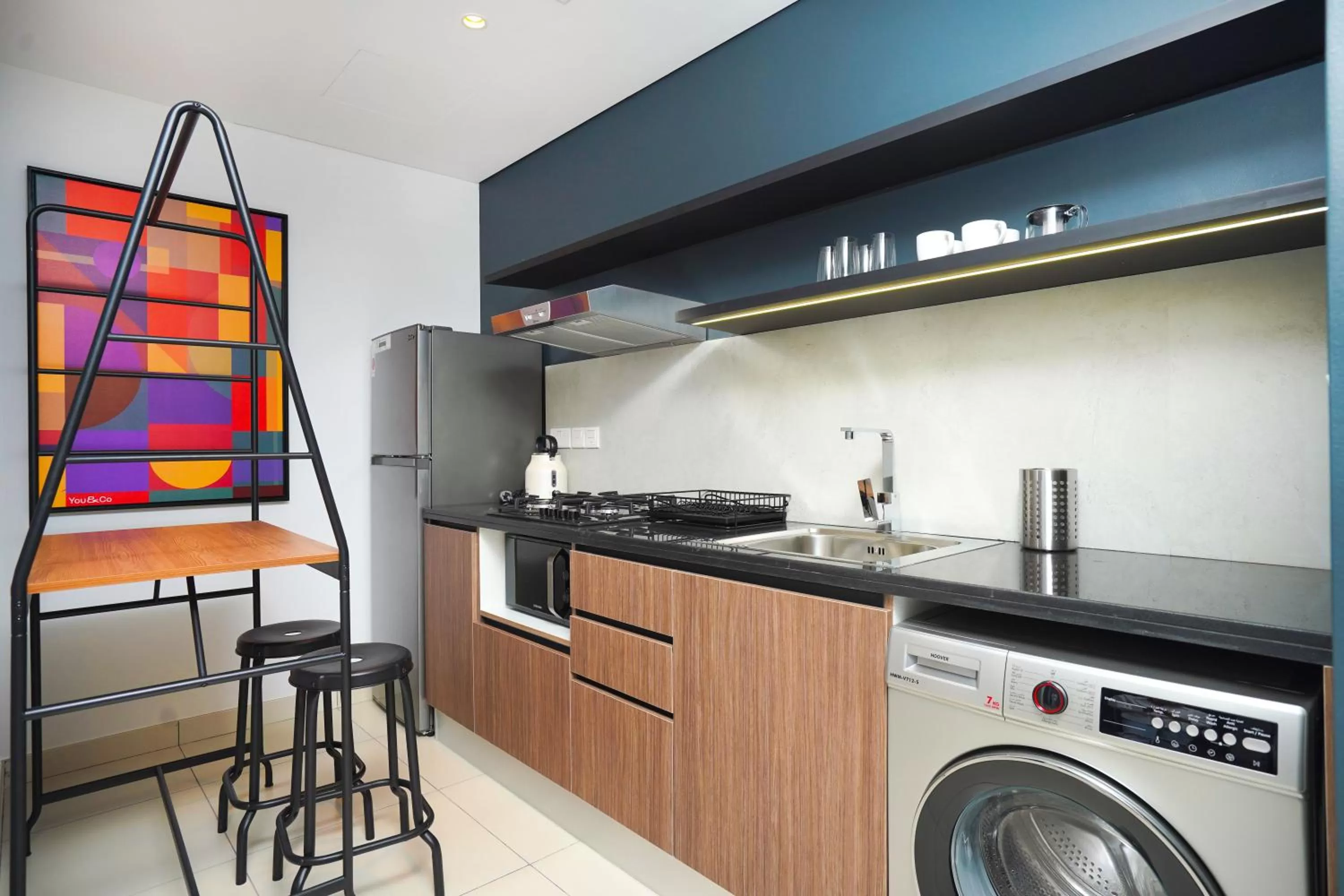 Kitchen or kitchenette in YouCo coliving Dubai