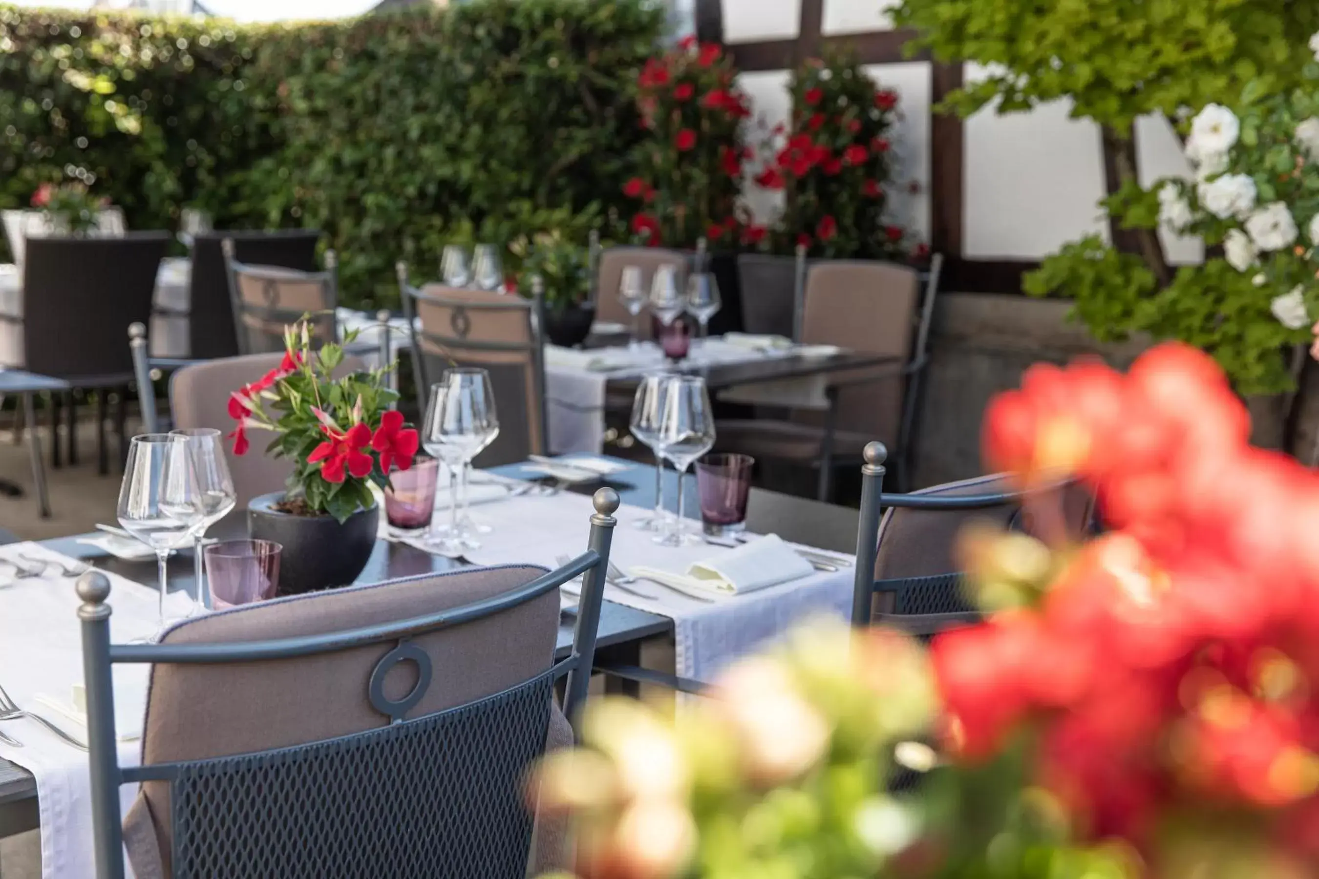Balcony/Terrace, Restaurant/Places to Eat in Hotel de Charme Römerhof