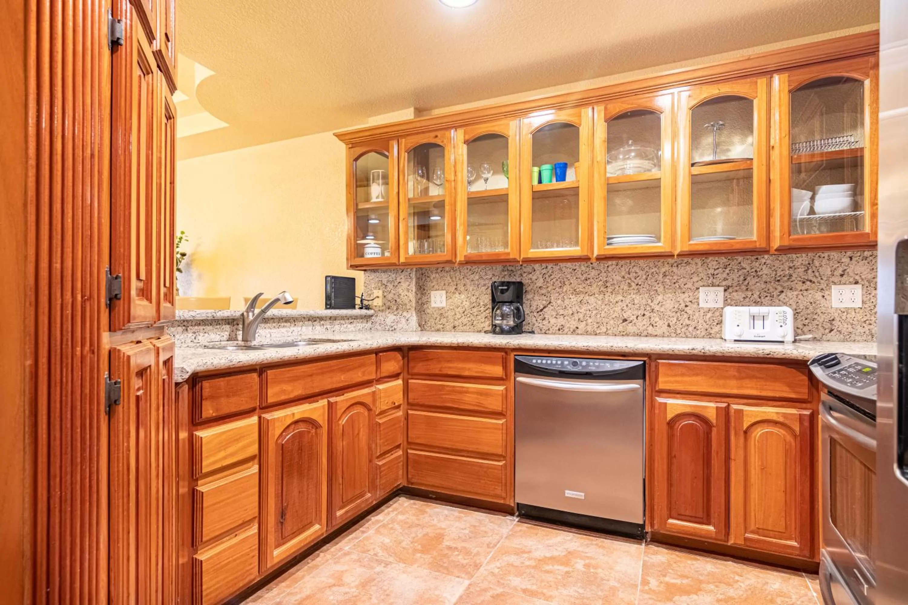Kitchen or kitchenette in Lighthouse Beach Villas