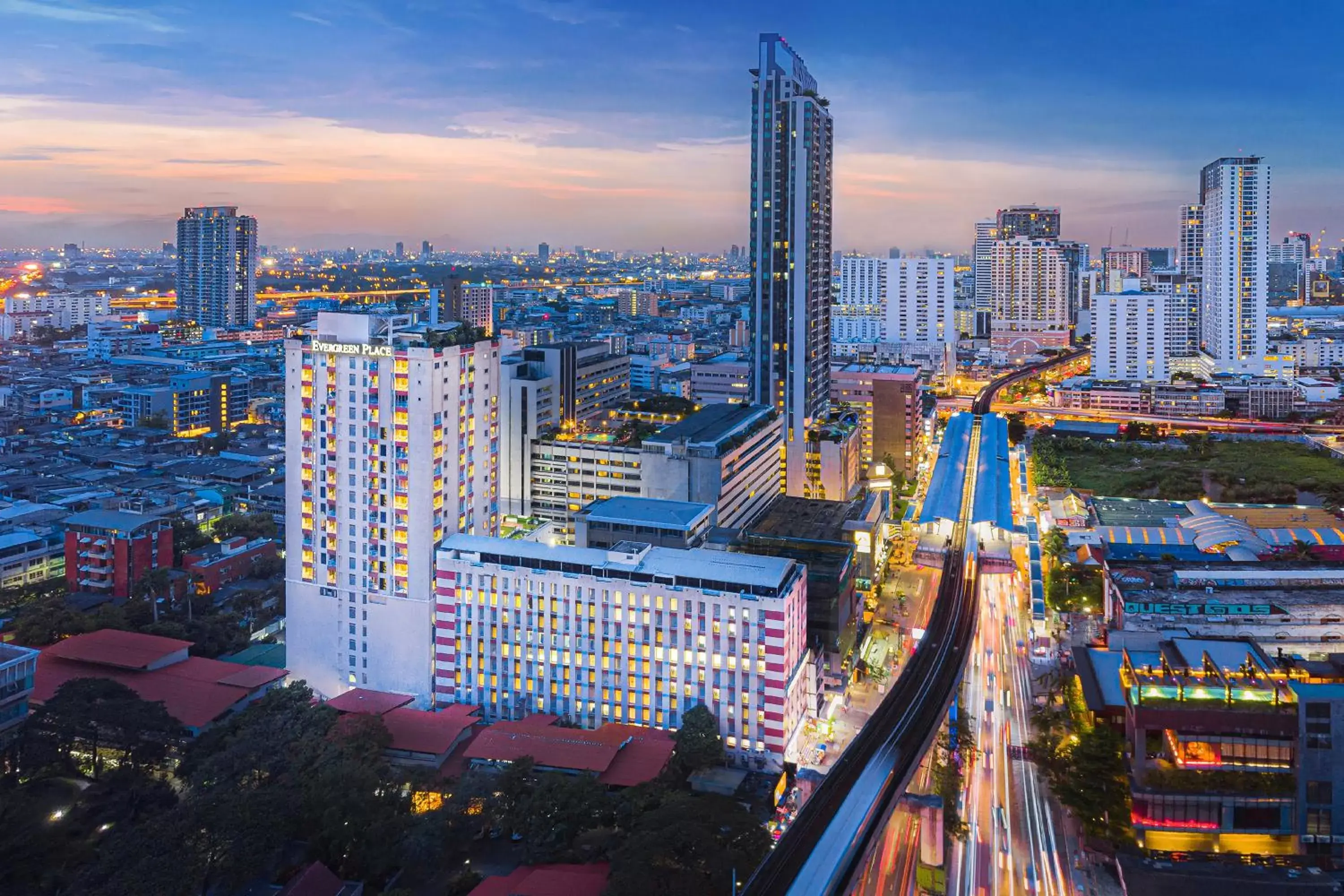 Property building, Bird's-eye View in Evergreen Place Siam by UHG - SHA Extra Plus