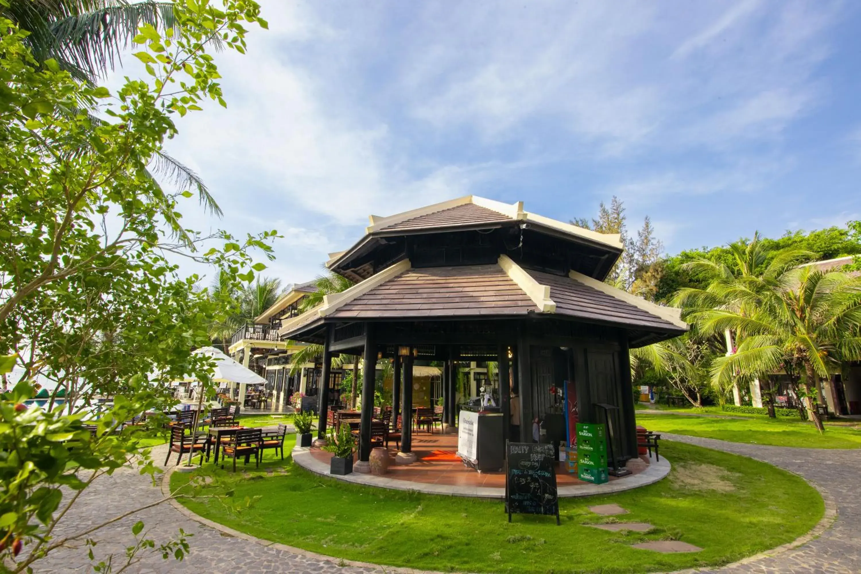 Garden view, Property Building in Anja Beach Resort & Spa