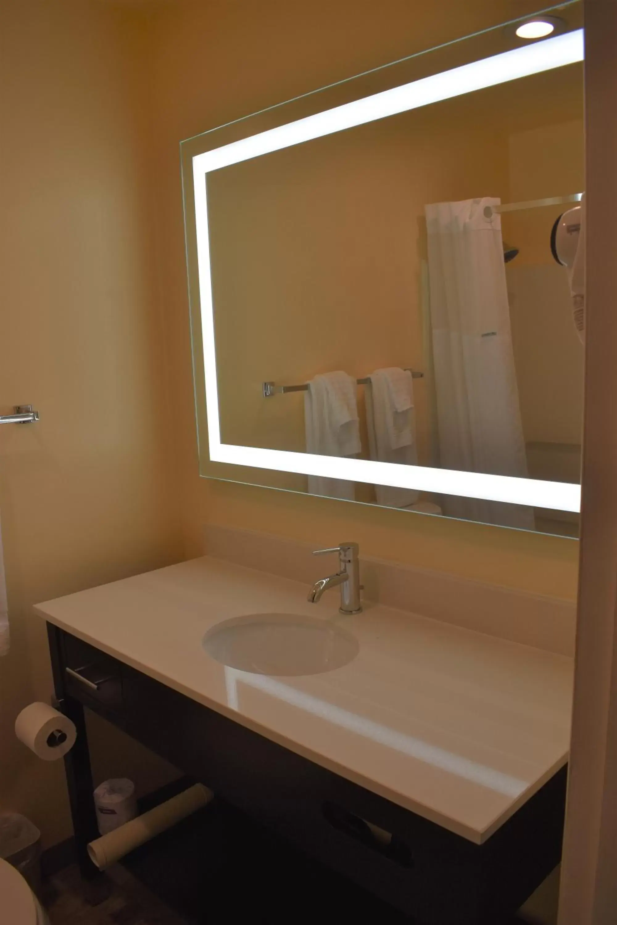 Bathroom in SureStay Hotel by Best Western Portland City Center