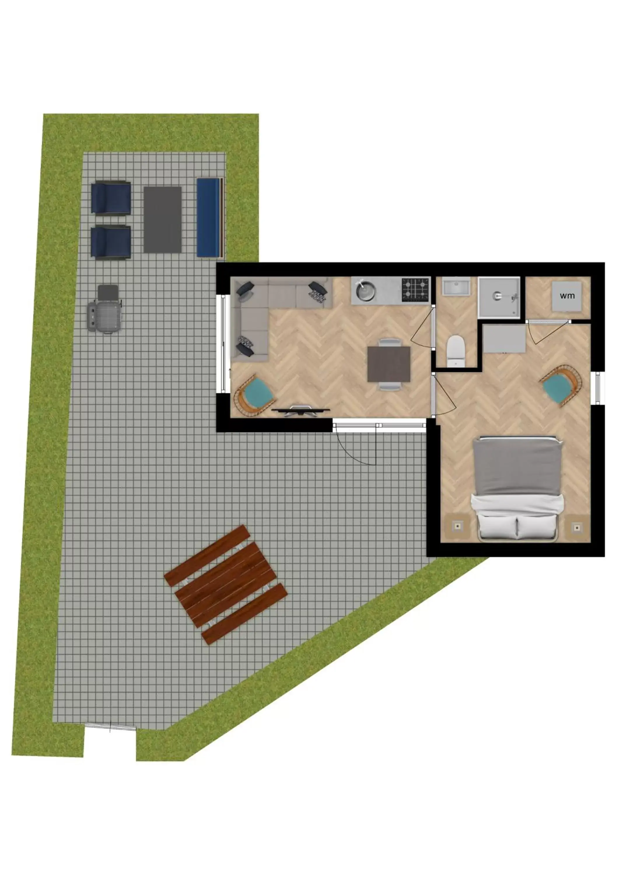 Property building, Floor Plan in BeachHouse Oase aan Zee
