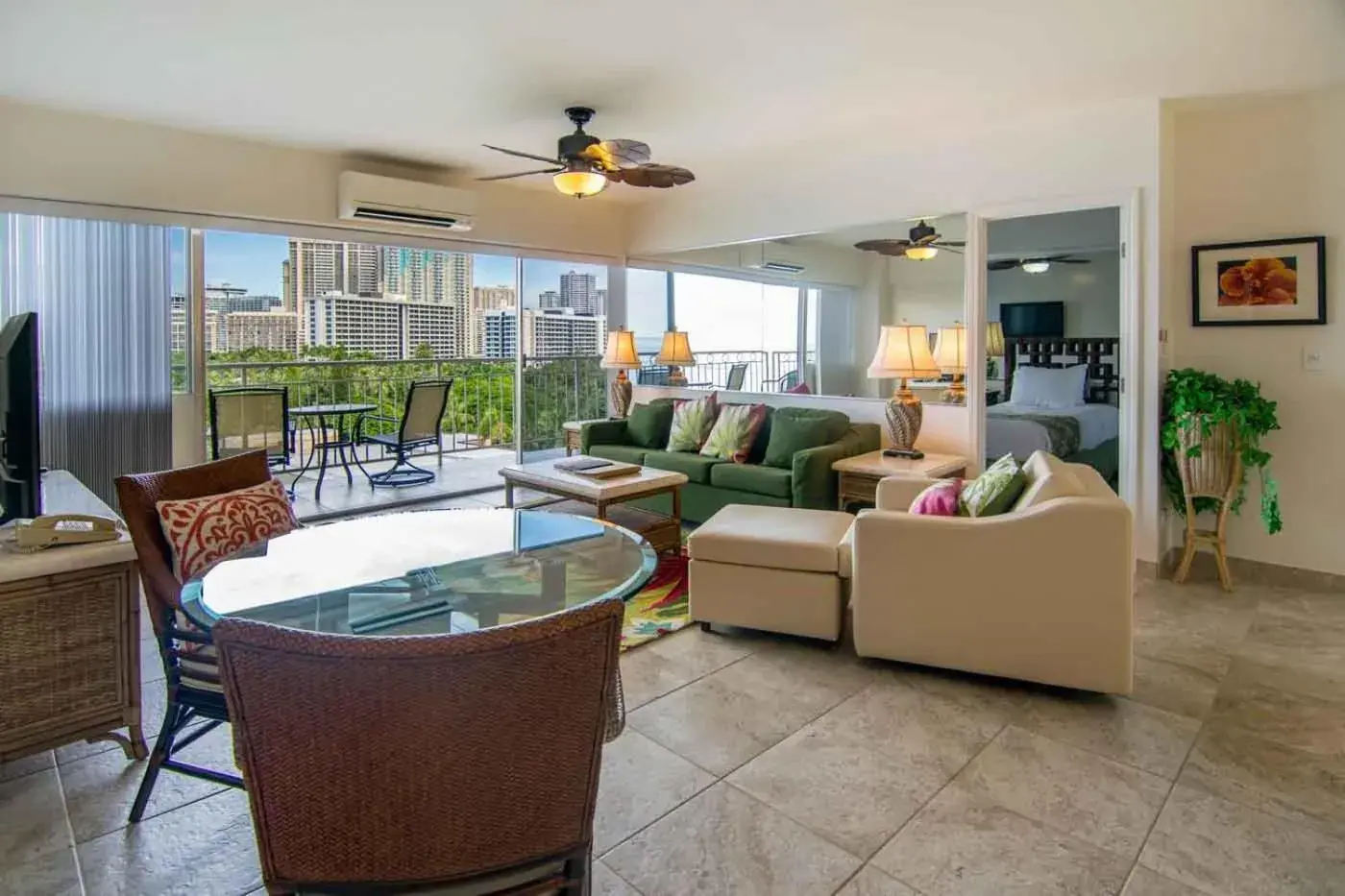 Seating Area in Waikiki Shore by Outrigger