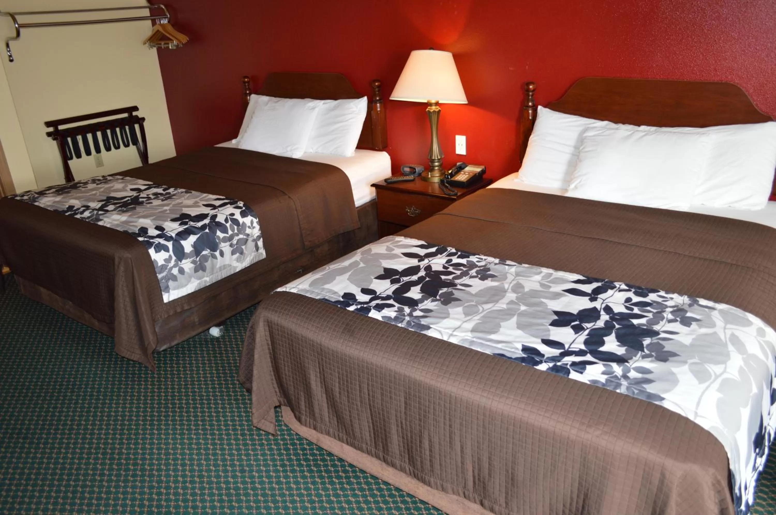 Bed in Western Motel