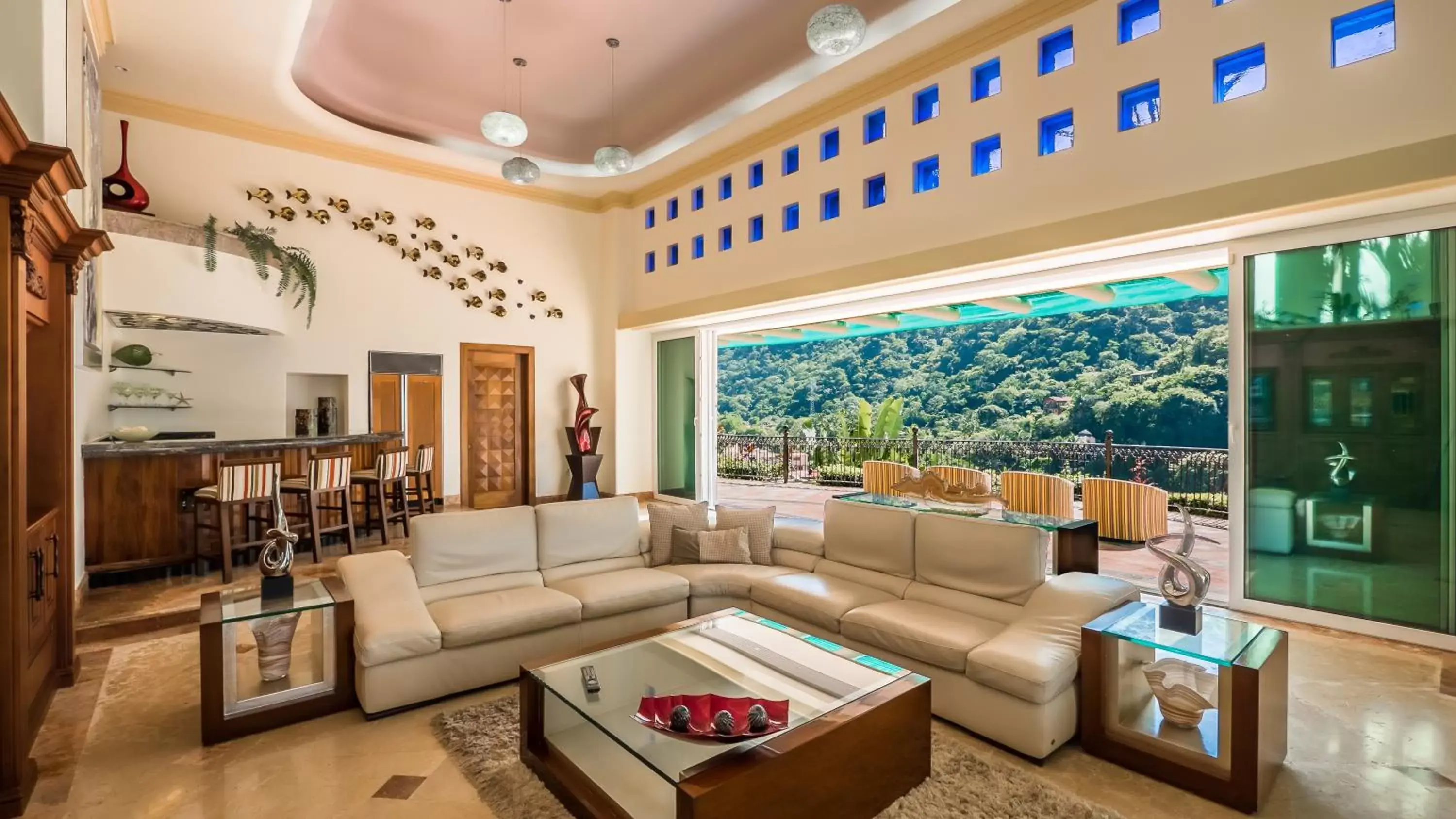 Living room in South Shore Villa Armonia Luxury Boutique