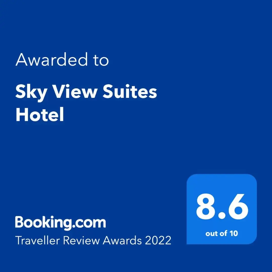 Certificate/Award, Logo/Certificate/Sign/Award in Sky View Suites Hotel