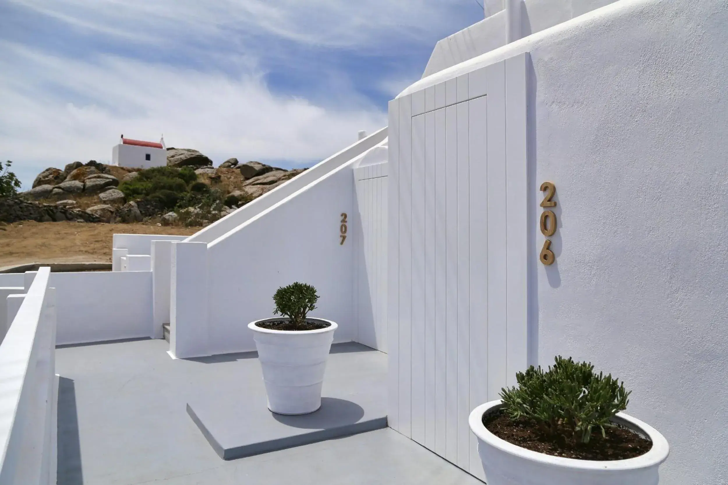 Balcony/Terrace in Livin Mykonos Hotel