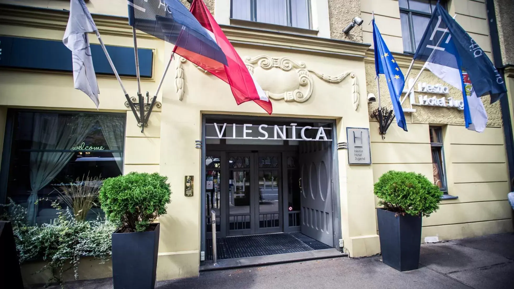 Facade/entrance in Hestia Hotel Jugend