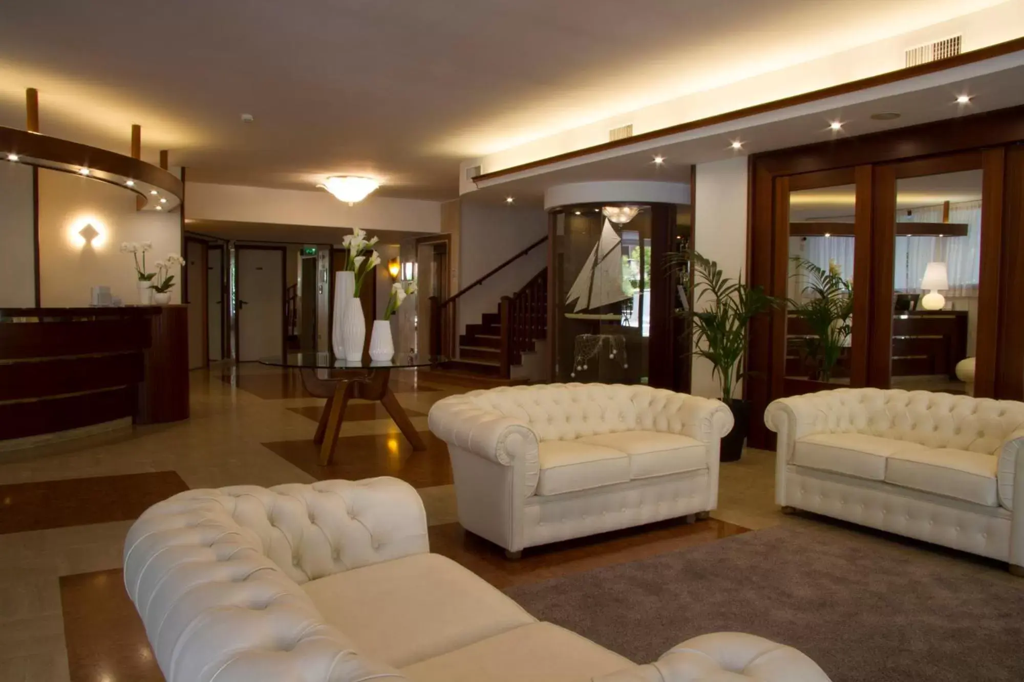 Living room, Lobby/Reception in Parioli Hotel Rimini