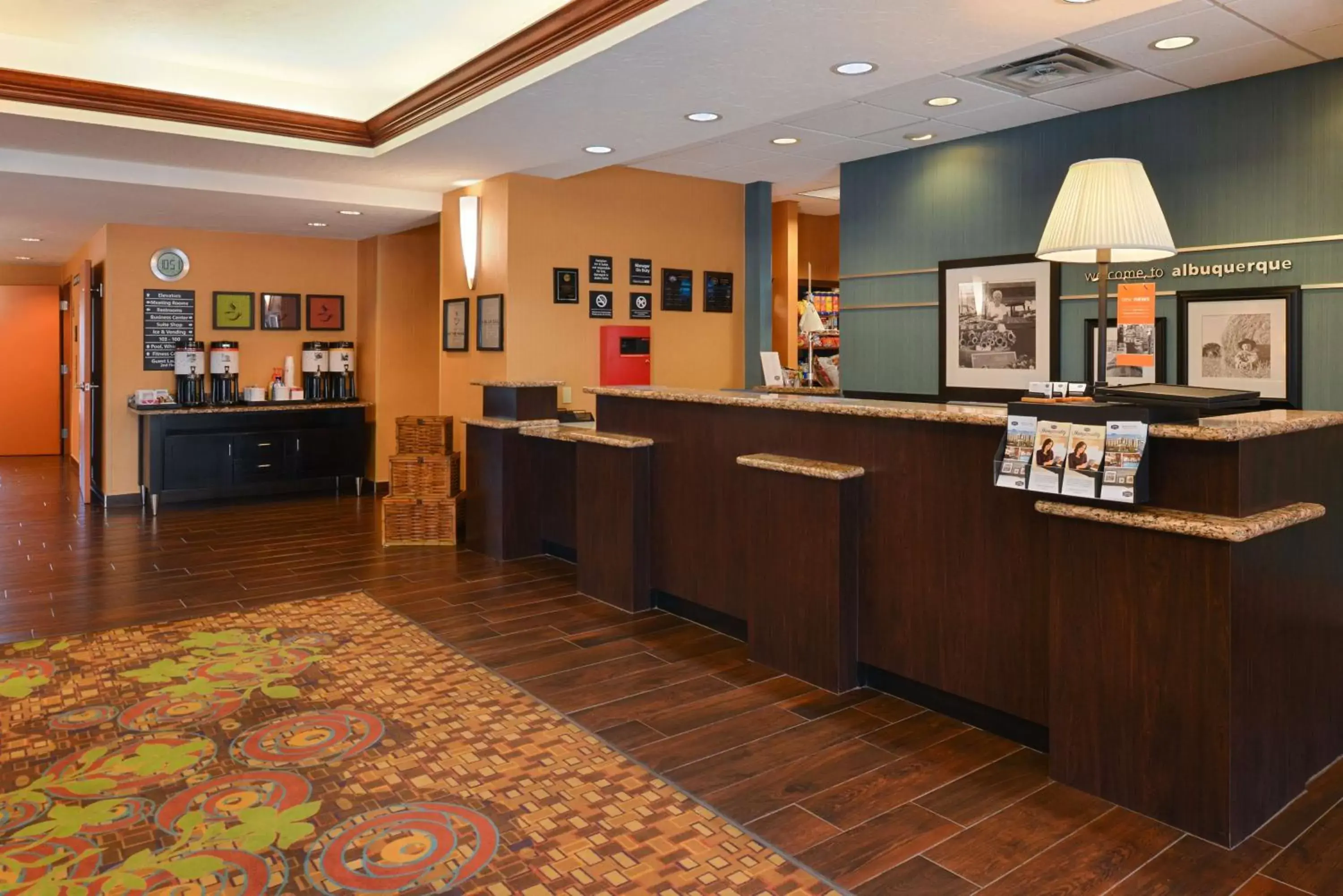 Lobby or reception in Hampton Inn & Suites - Coors Road Lobby or reception in Hampton Inn & Suites - Coors Road