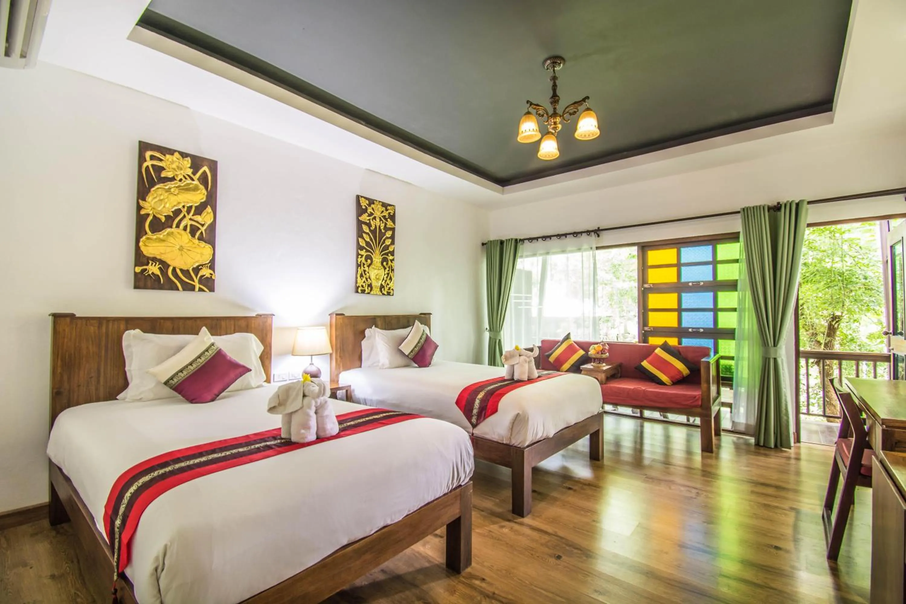 Bed in E-Outfitting Doikham Resort