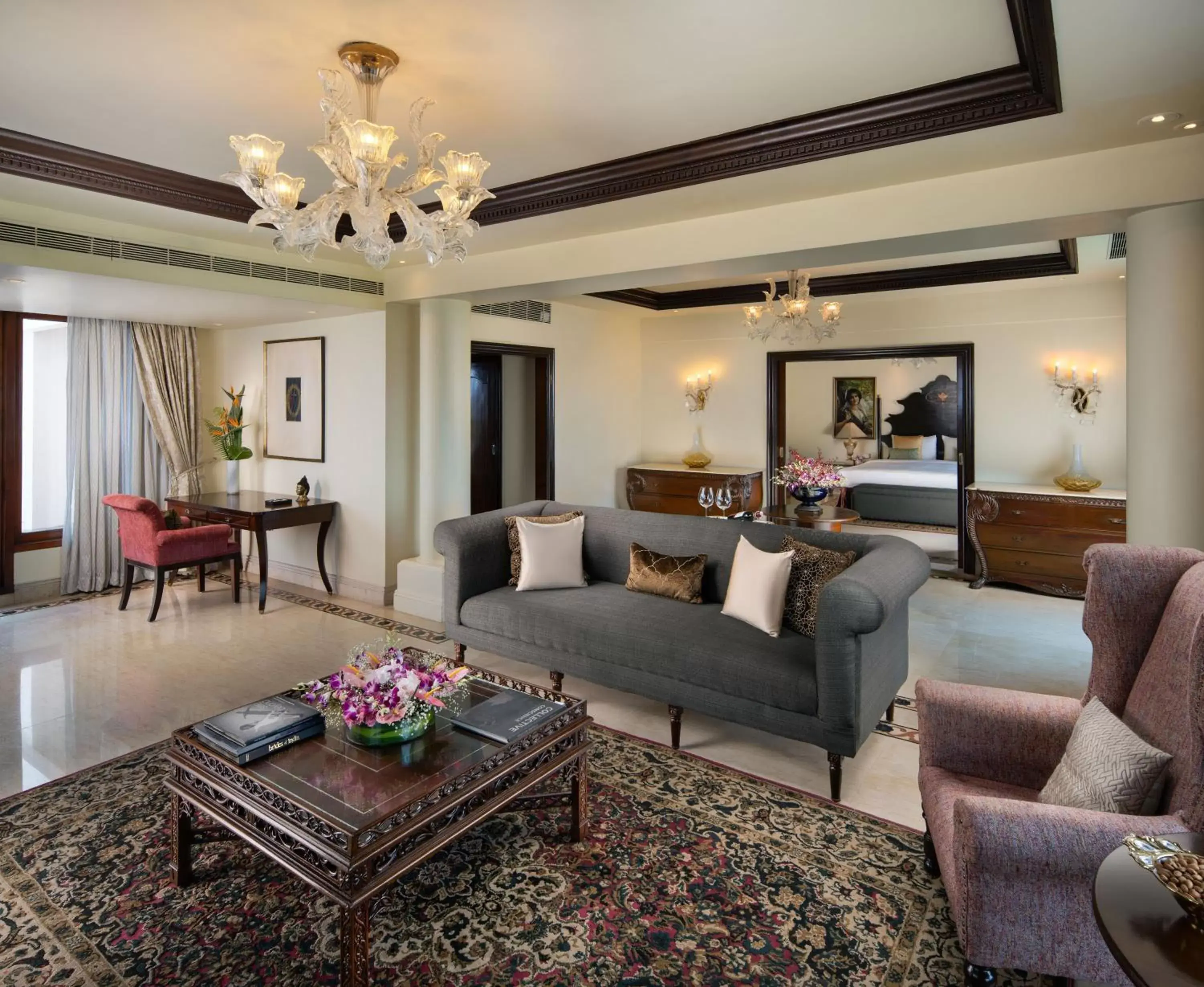 Living room, Seating Area in Taj Krishna