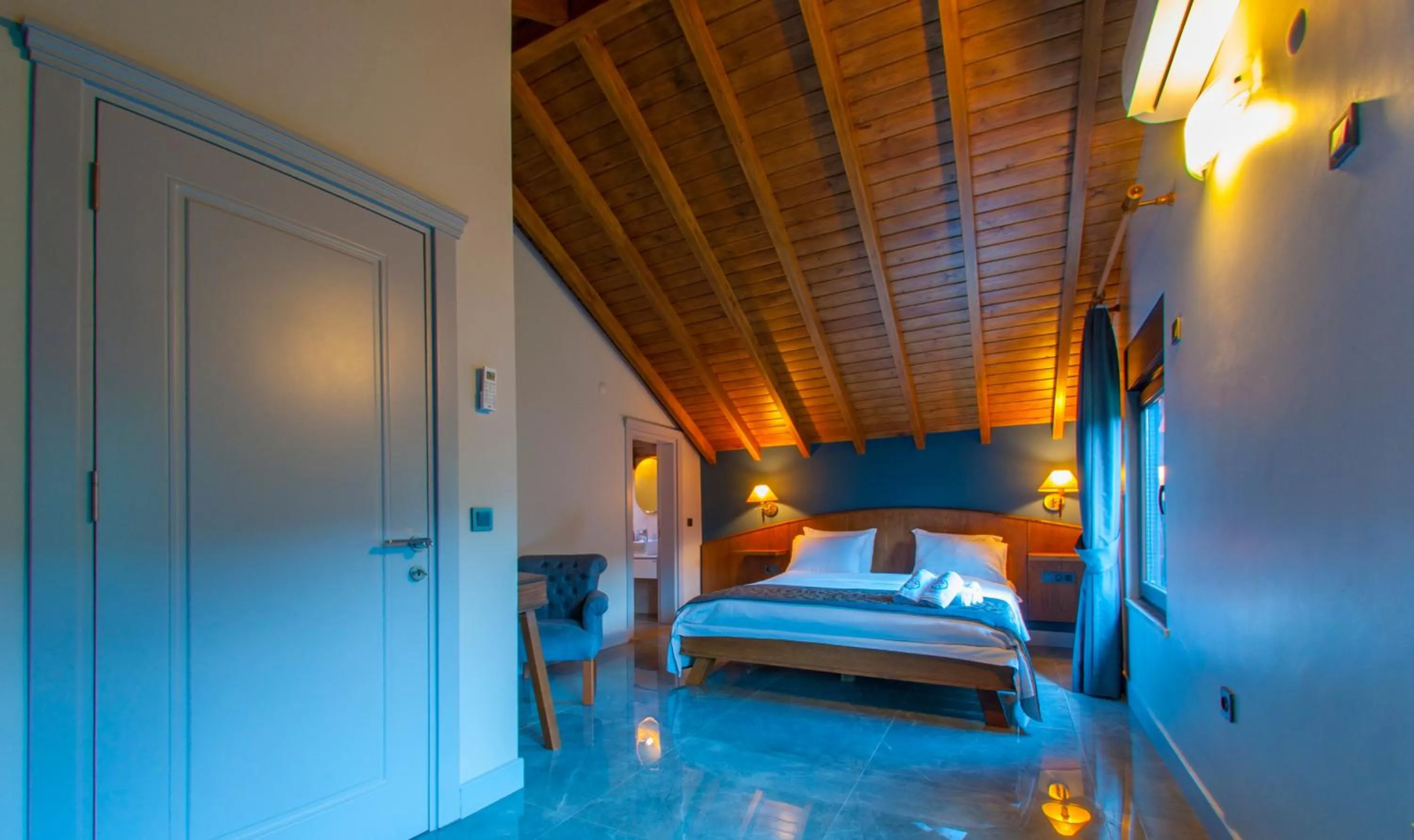 Bed in Villa Kirkpinar Sapanca