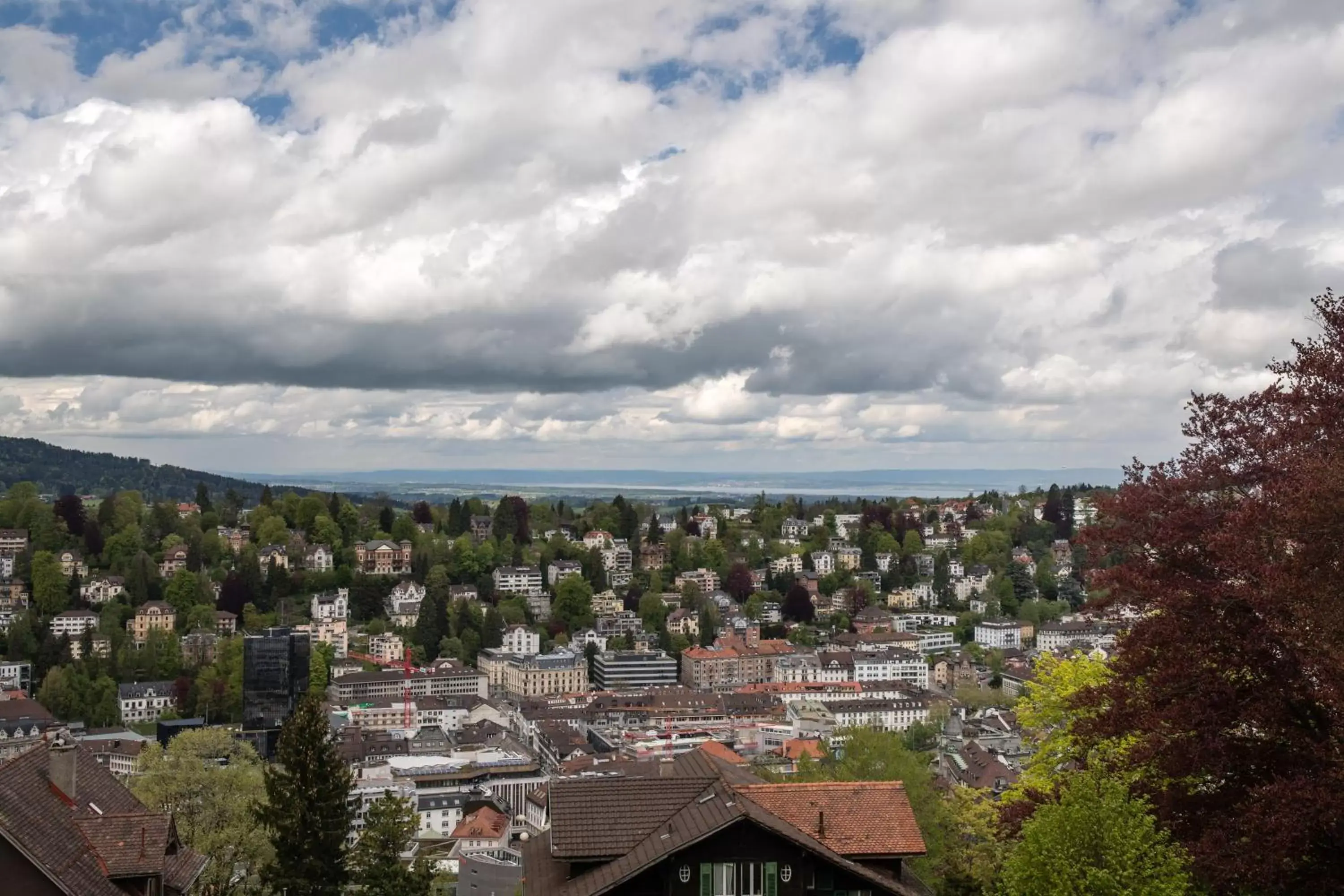 City view, Bird's-eye View in Hotel Restaurant Falkenburg